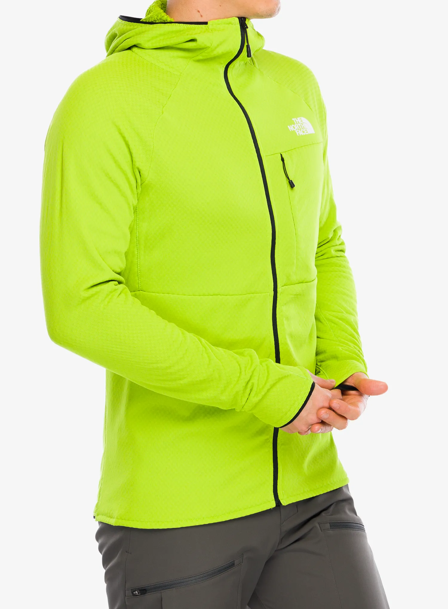 Mikina s kapucí The North Face Summit Futurefleece FZ Hoodie - meadow grass