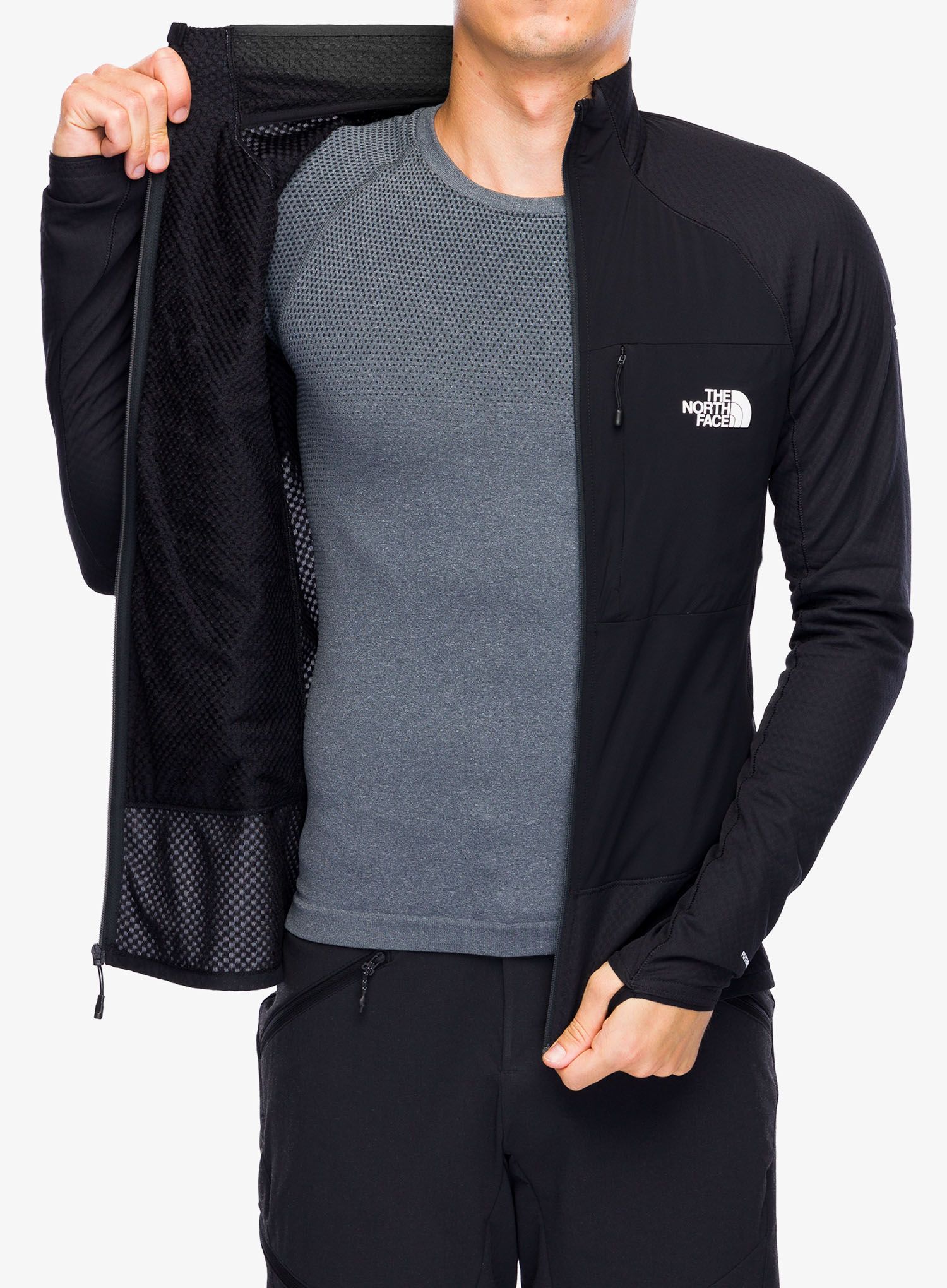 Hybridní bunda The North Face Summit Futurefleece Hybrid Jacket - tnf black