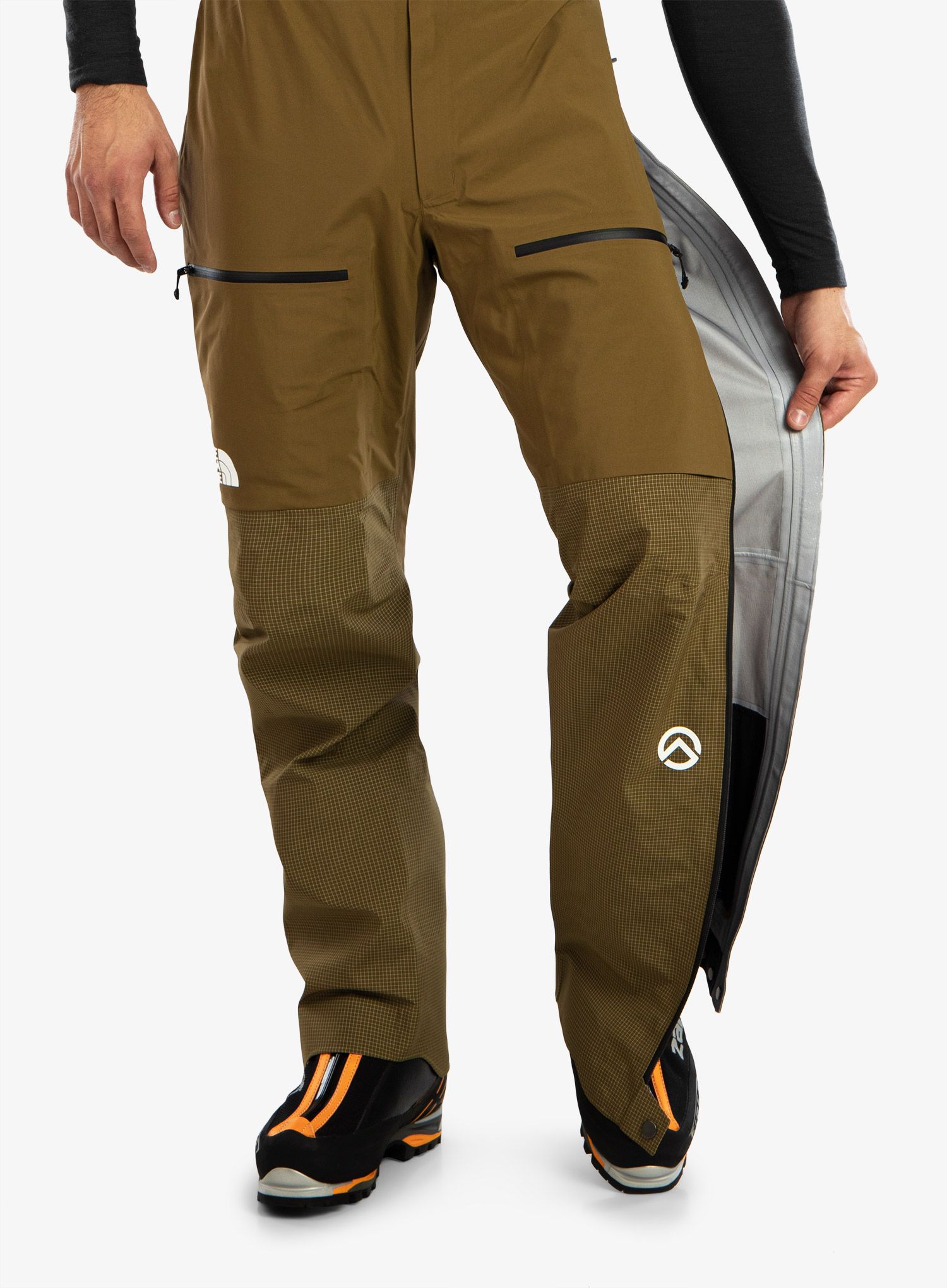 Kalhoty The North Face Summit Pumori FUTURELIGHT BIB - military olive