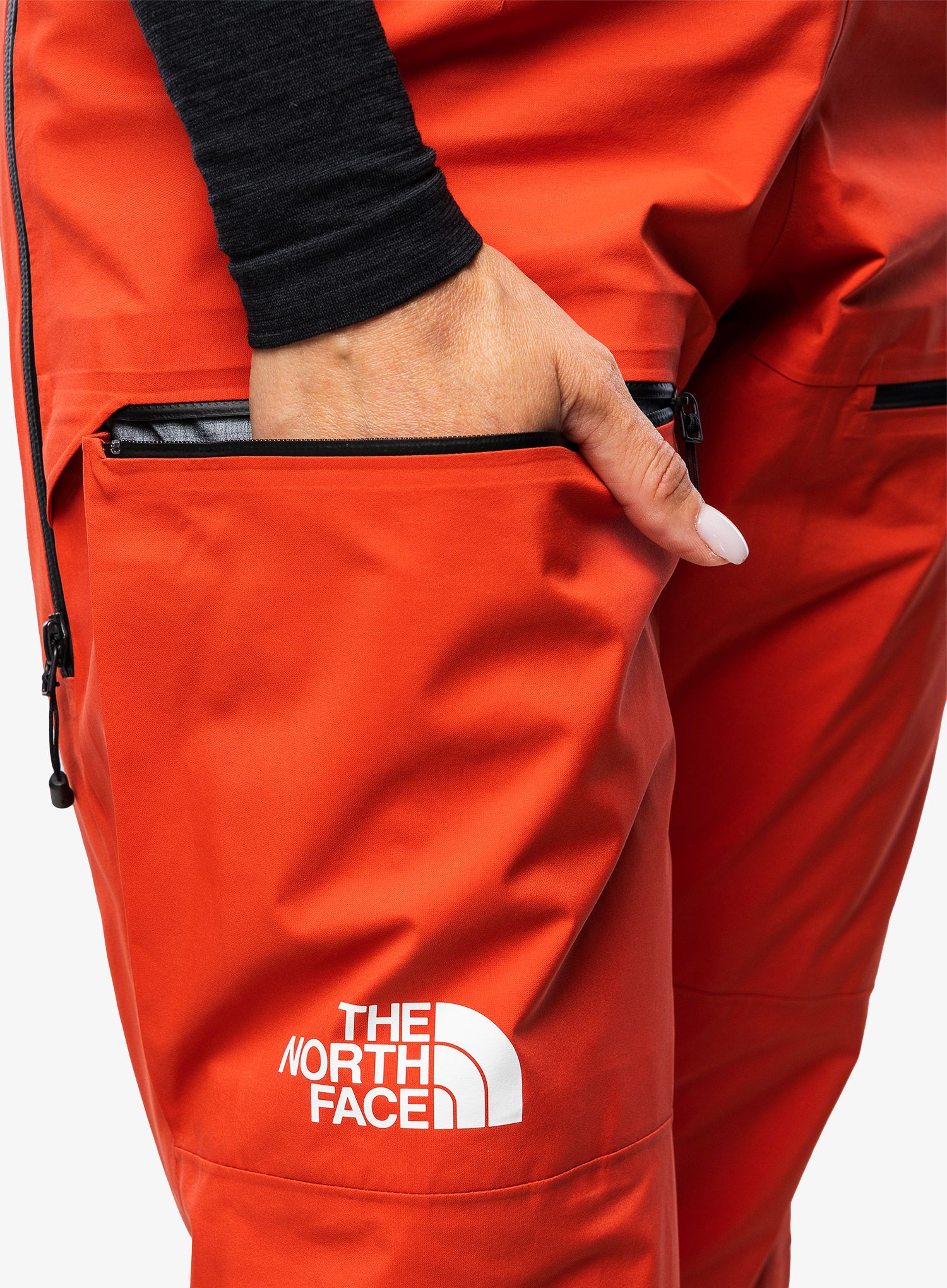 GORE TEX kalhoty dámské The North Face Summit Pumori GTX Pro BIB - auburn glaze