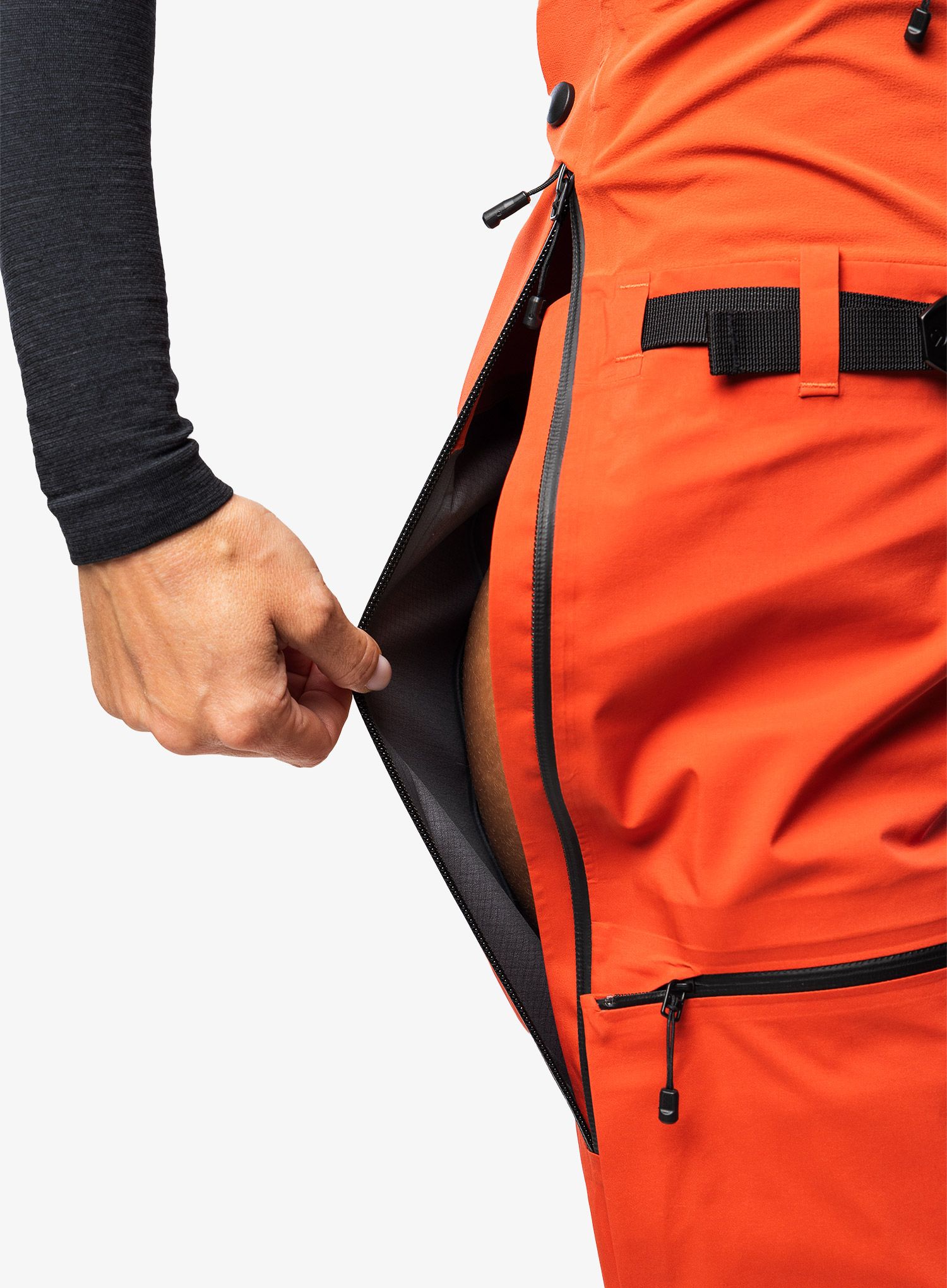 GORE TEX kalhoty dámské The North Face Summit Pumori GTX Pro BIB - auburn glaze