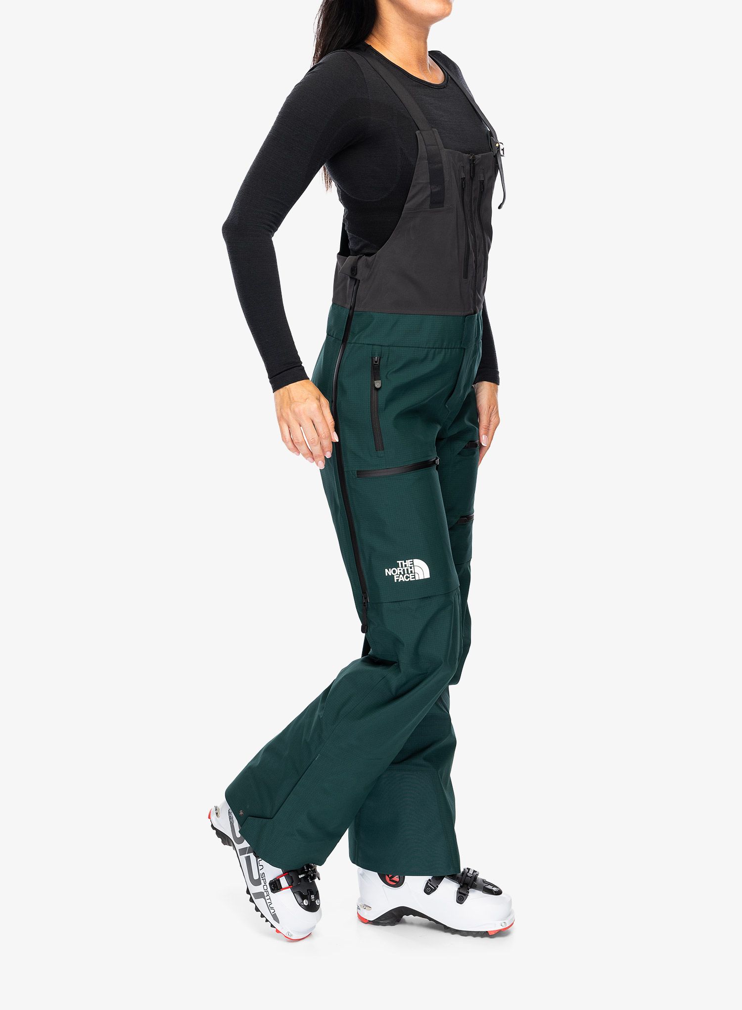 Damske kalhoty The North Face Summit Tsirku FUTURELIGHT BIB - green/tnf black