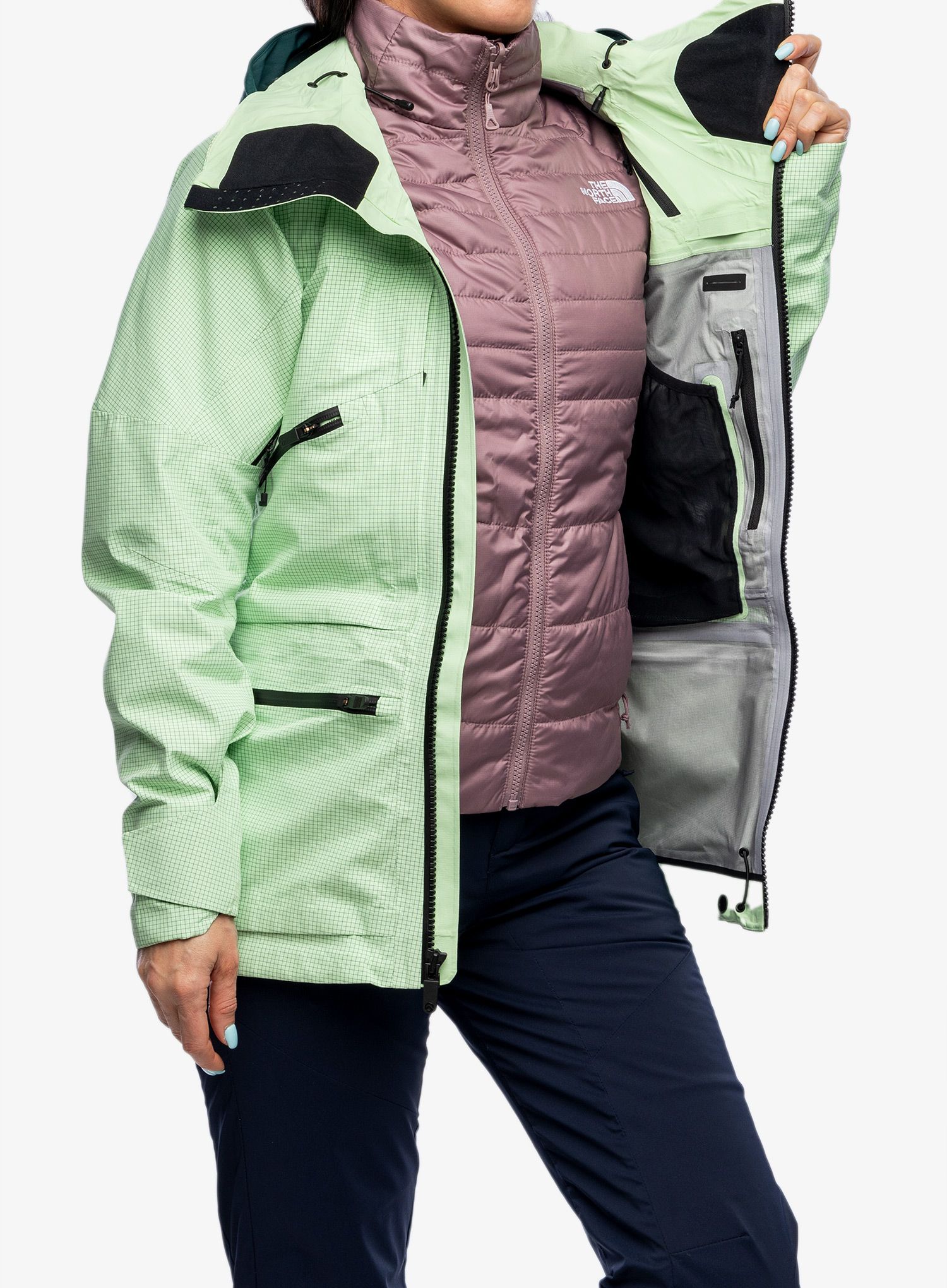 Dámská bunda The North Face Summit Tsirku FUTURELIGHT Jacket - patina green