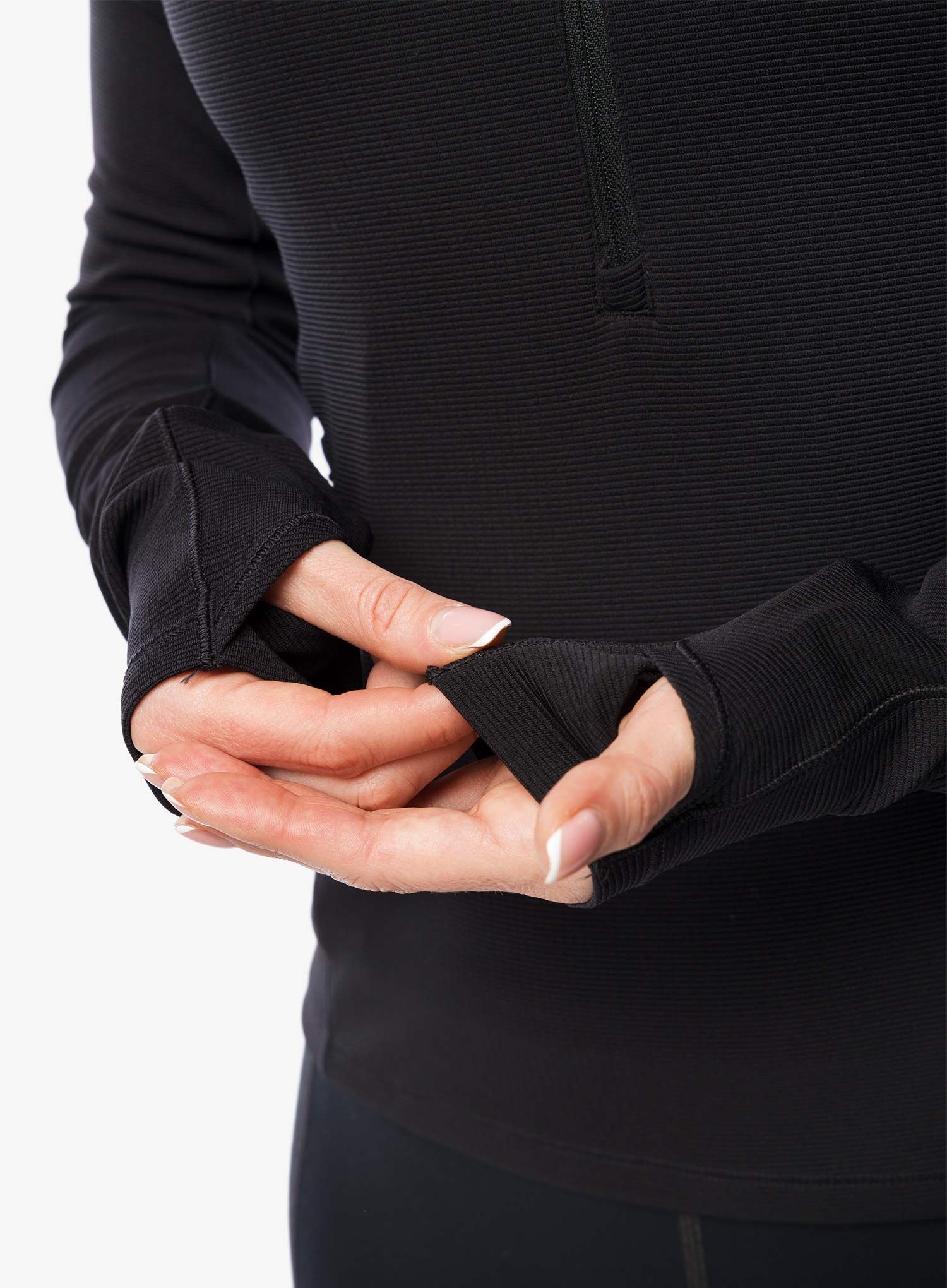 Mikina na běhání dámská The North Face Sunriser 1/4 Zip - tnf black