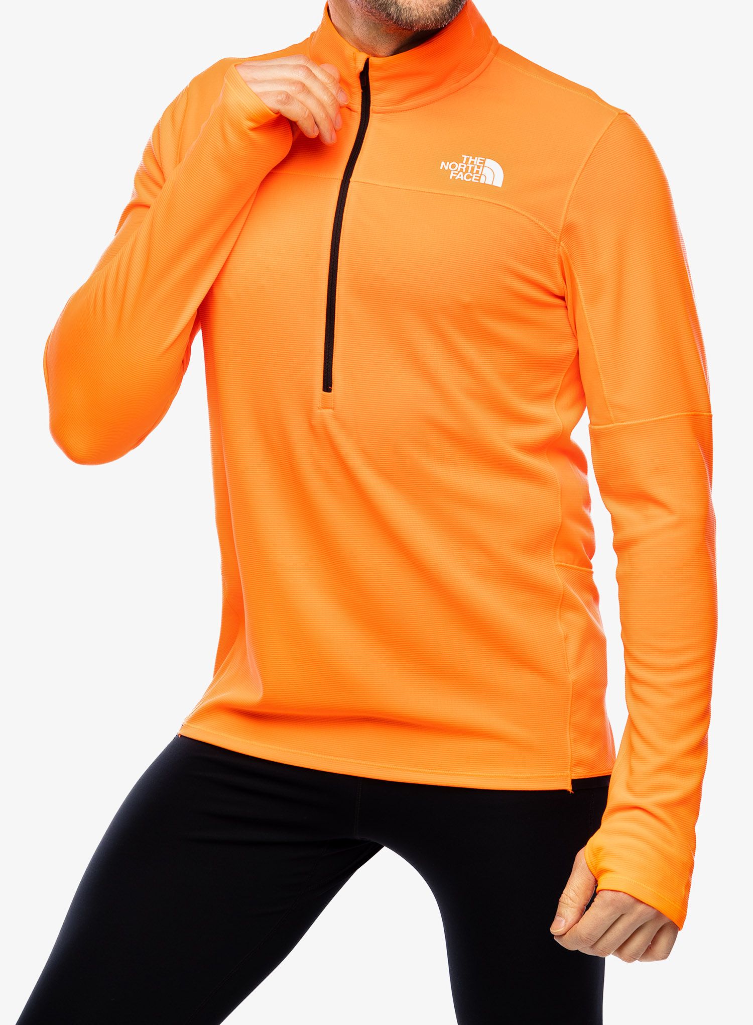 Mikina se zipem The North Face Sunriser 1/4 Zip - vivid flame