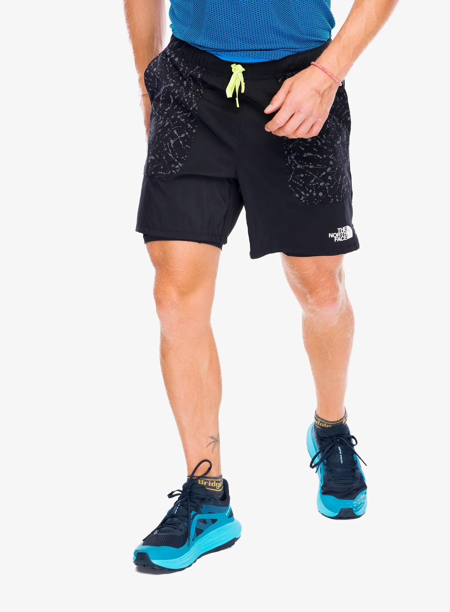 Běžecké kraťasy The North Face Sunriser 2In1 Short 6In - tnf black/tnf black trail