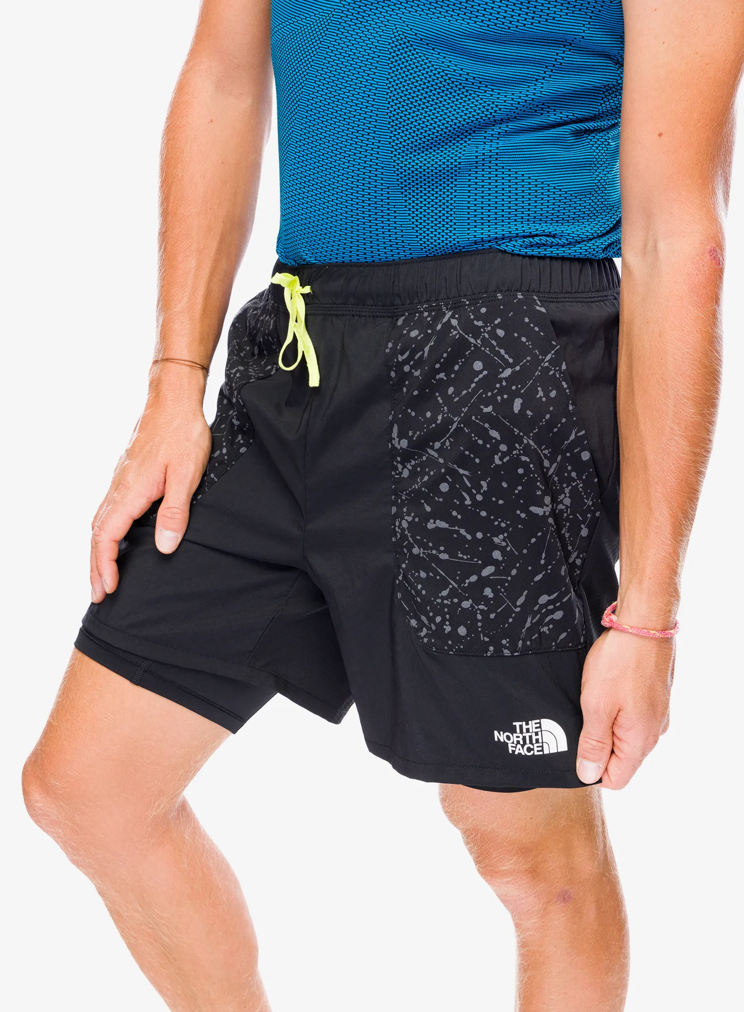 Běžecké kraťasy The North Face Sunriser 2In1 Short 6In - tnf black/tnf black trail