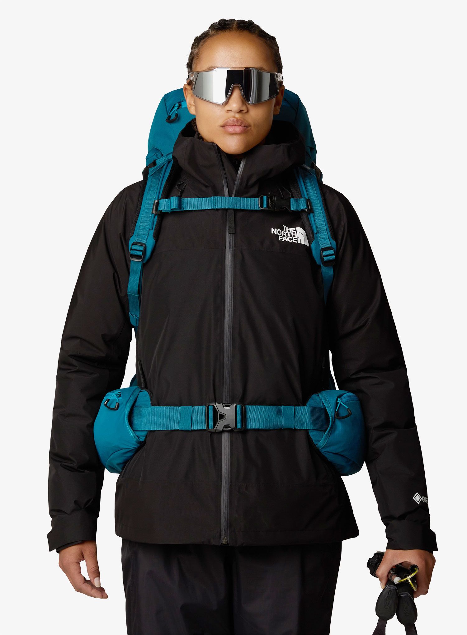 Dámský trekový batoh The North Face Terra 55 - blue moss/sapphire slate