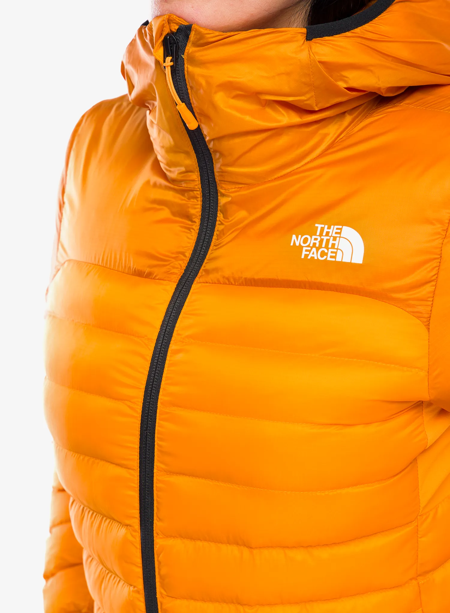 Zateplená bunda dámská The North Face Terra Peak Hoodie - apricot glaze/iron citrus