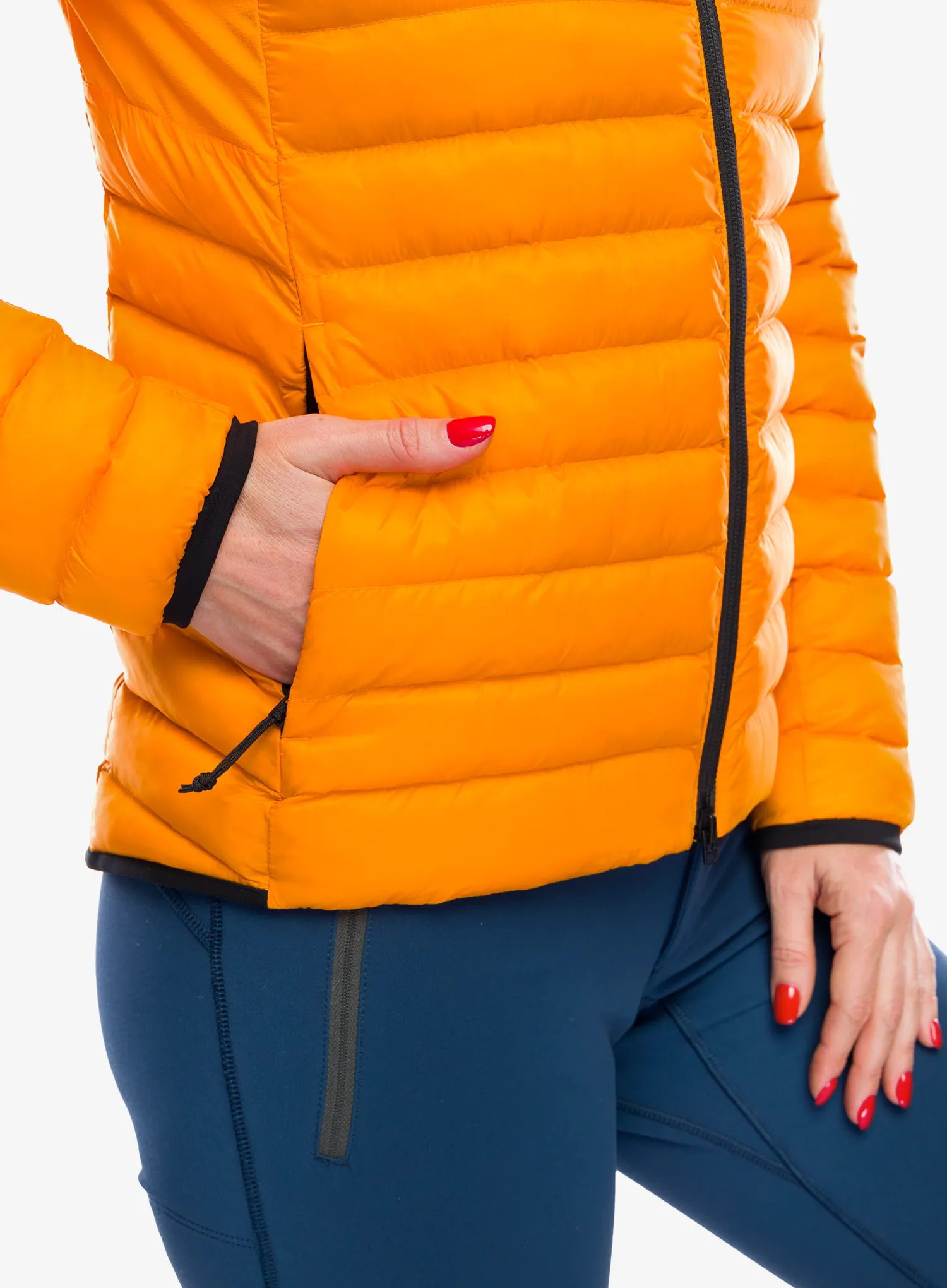 Zateplená bunda dámská The North Face Terra Peak Hoodie - apricot glaze/iron citrus