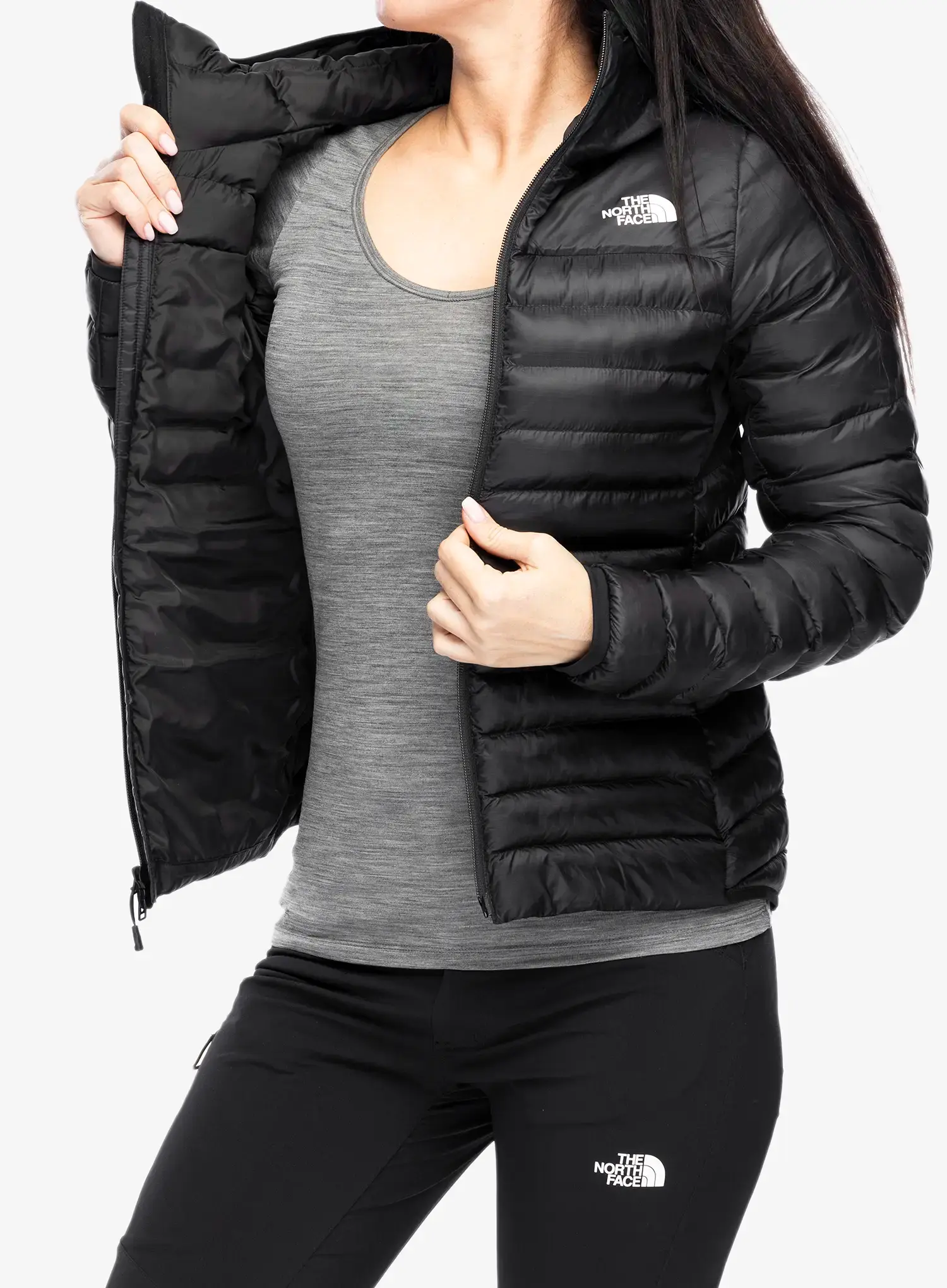 Zateplená bunda dámská The North Face Terra Peak Hoodie - tnf black