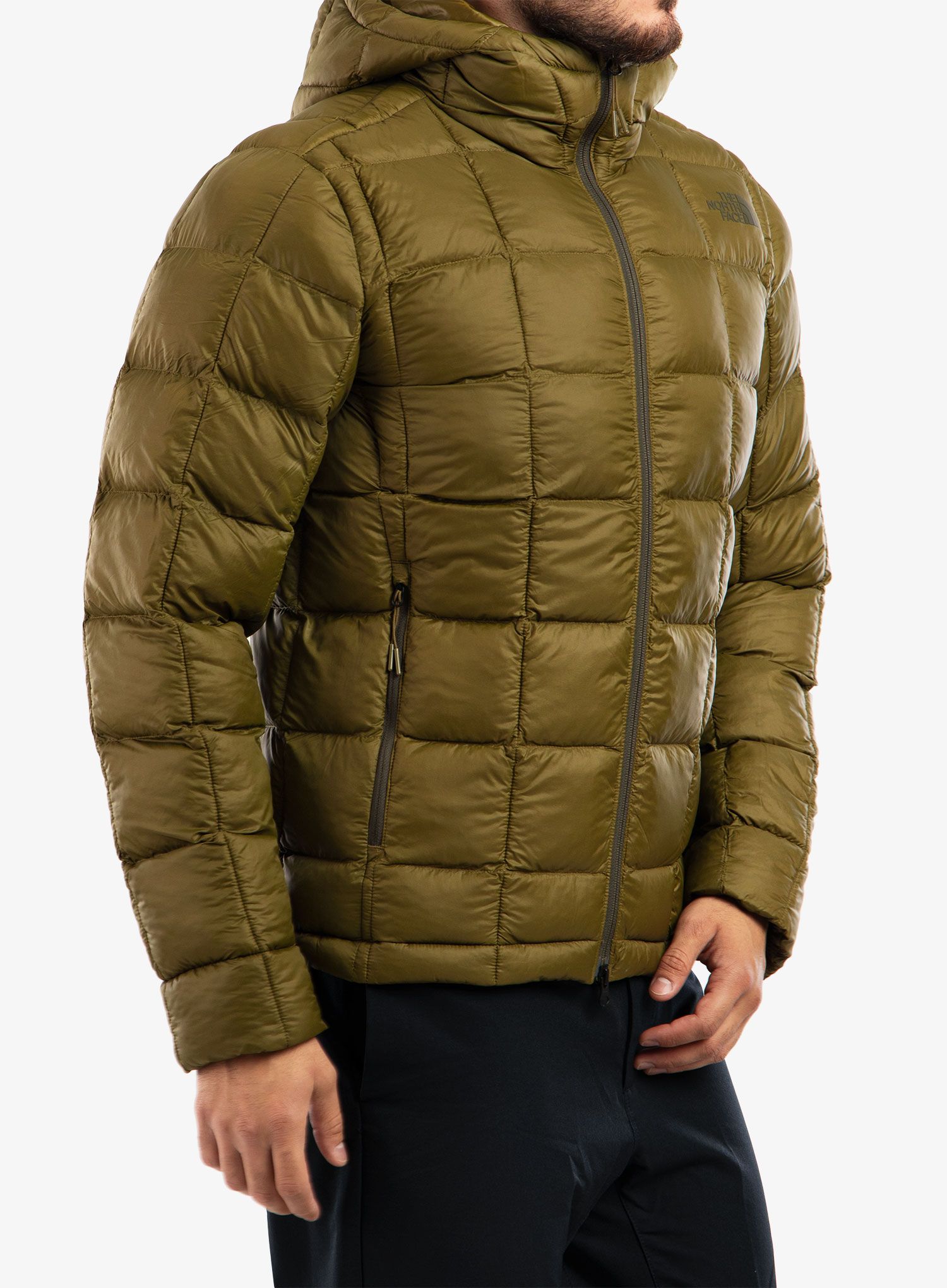 Zateplená bunda The North Face ThermoBall Super Hoodie - military olive