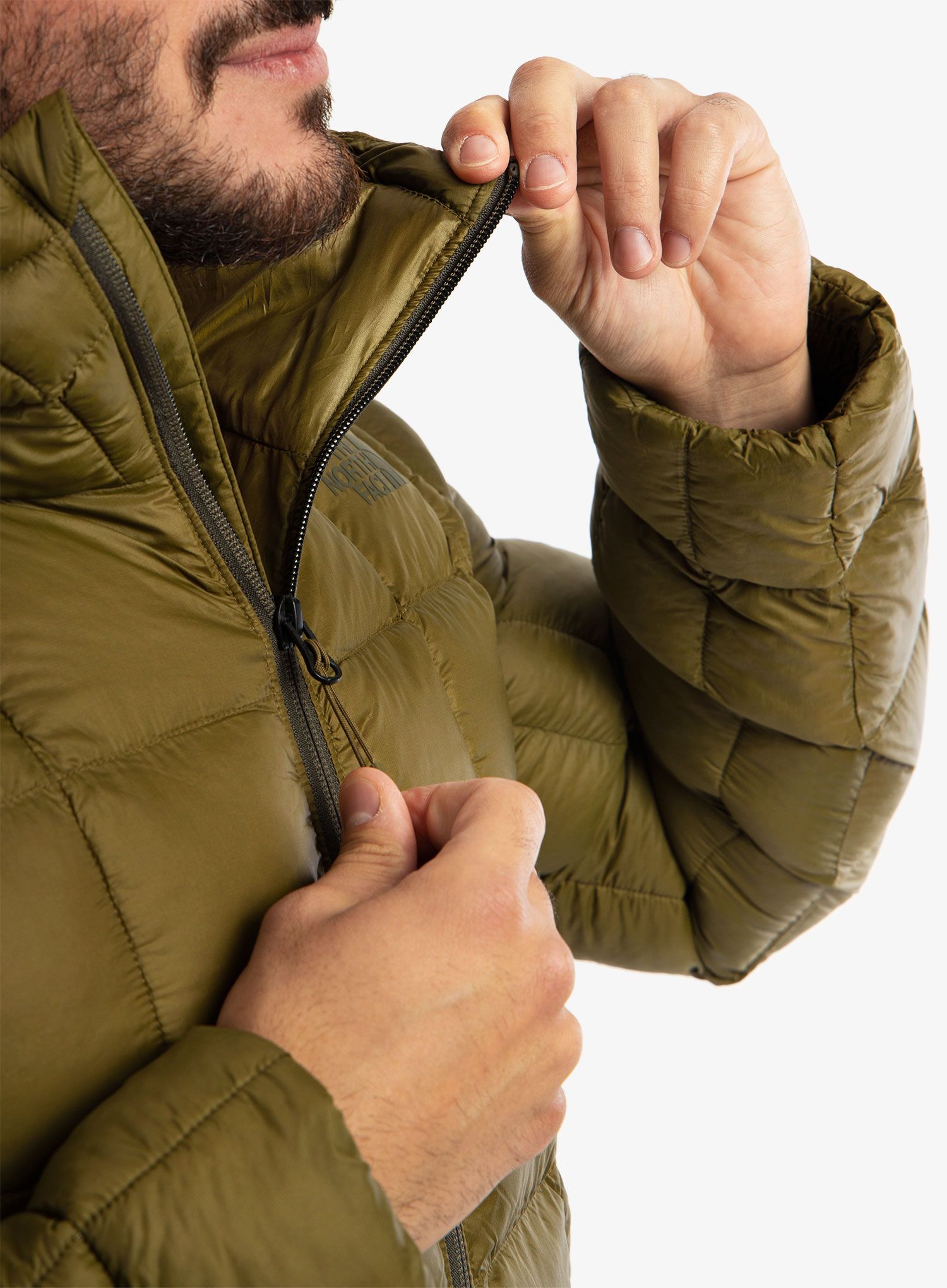 Zateplená bunda The North Face ThermoBall Super Hoodie - military olive