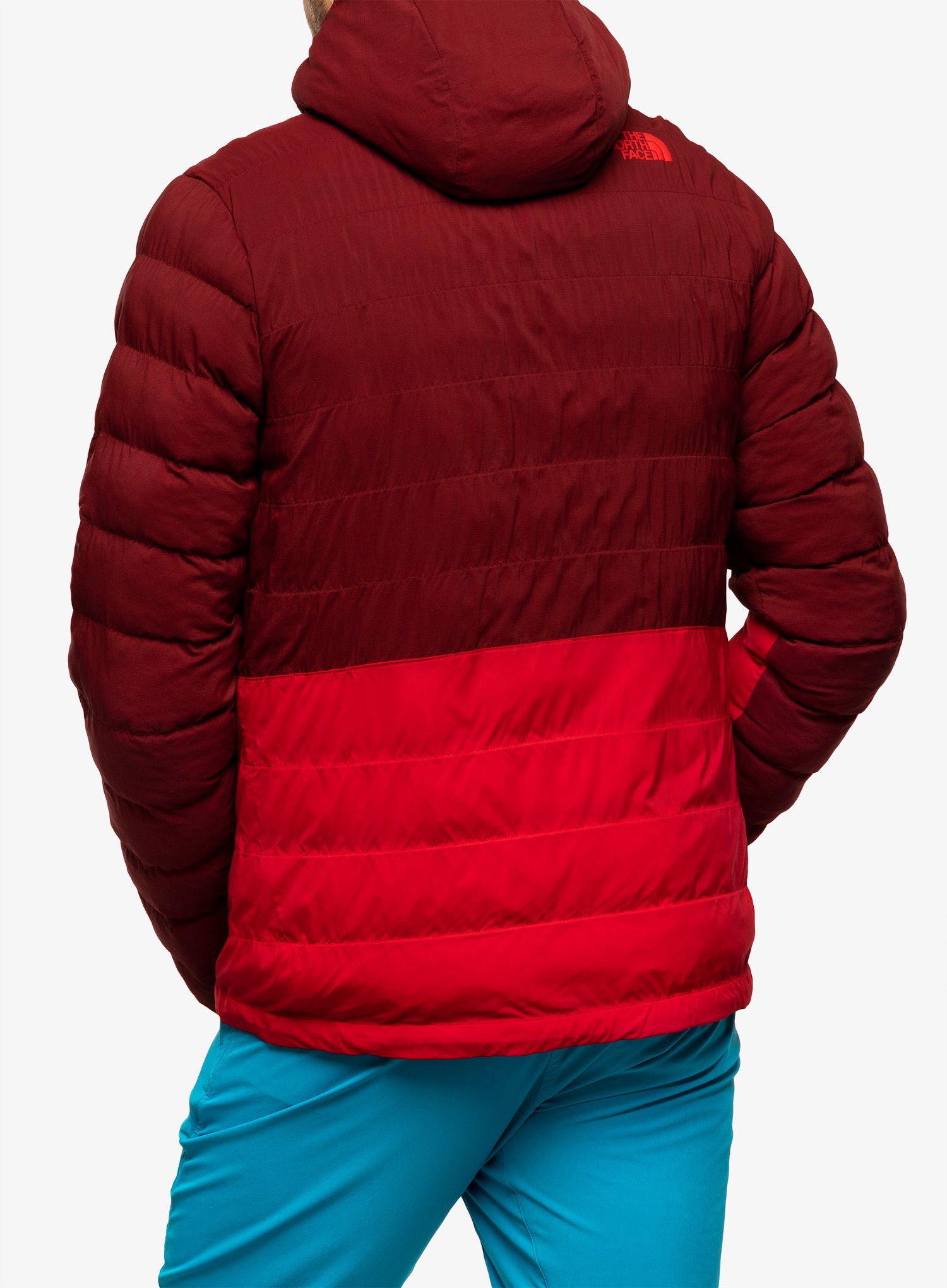Izolovana bunda The North Face Thermoball 50/50 Jacket - cordovan/tnf red