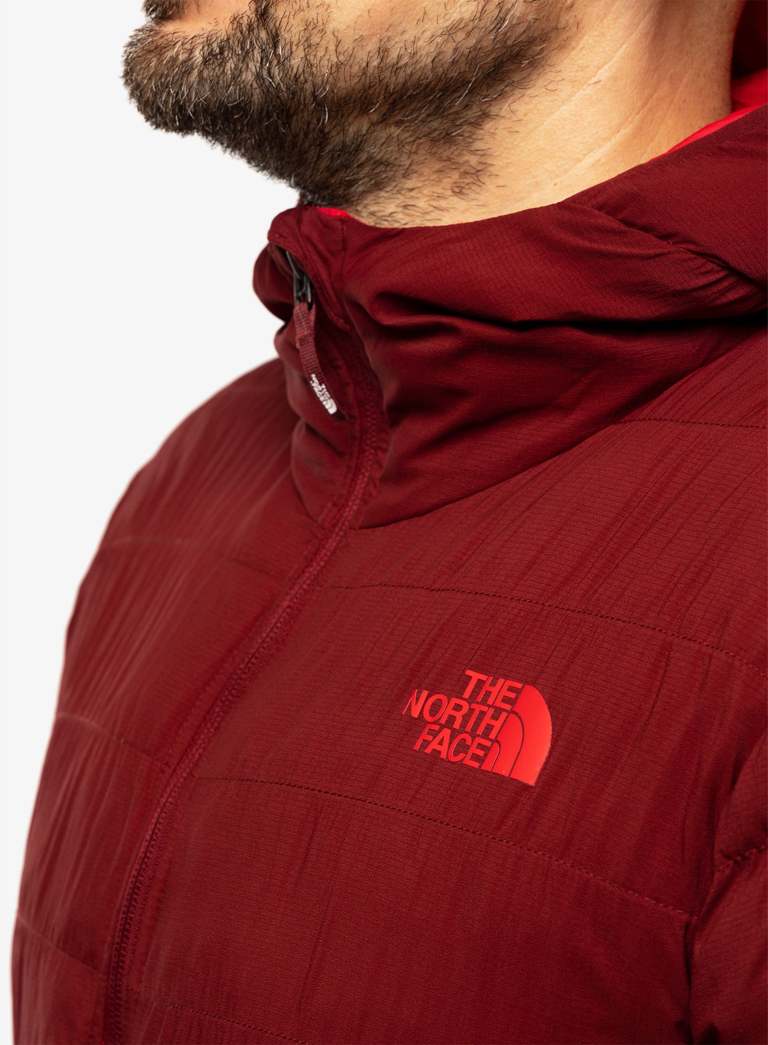 Izolovana bunda The North Face Thermoball 50/50 Jacket - cordovan/tnf red