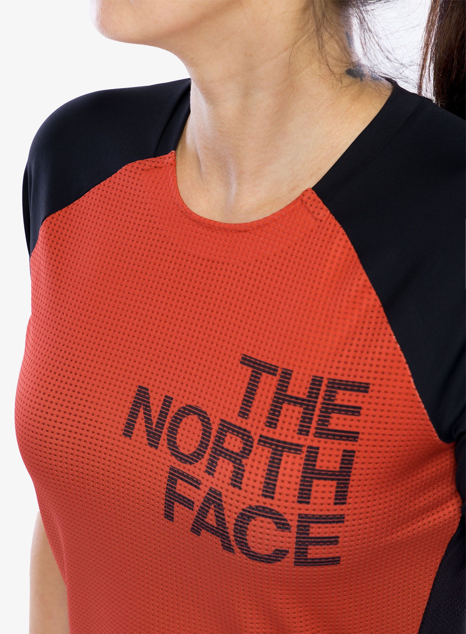 Dámské tričko The North Face Trailjammer S/S Tee - auburn glaze/tnf black