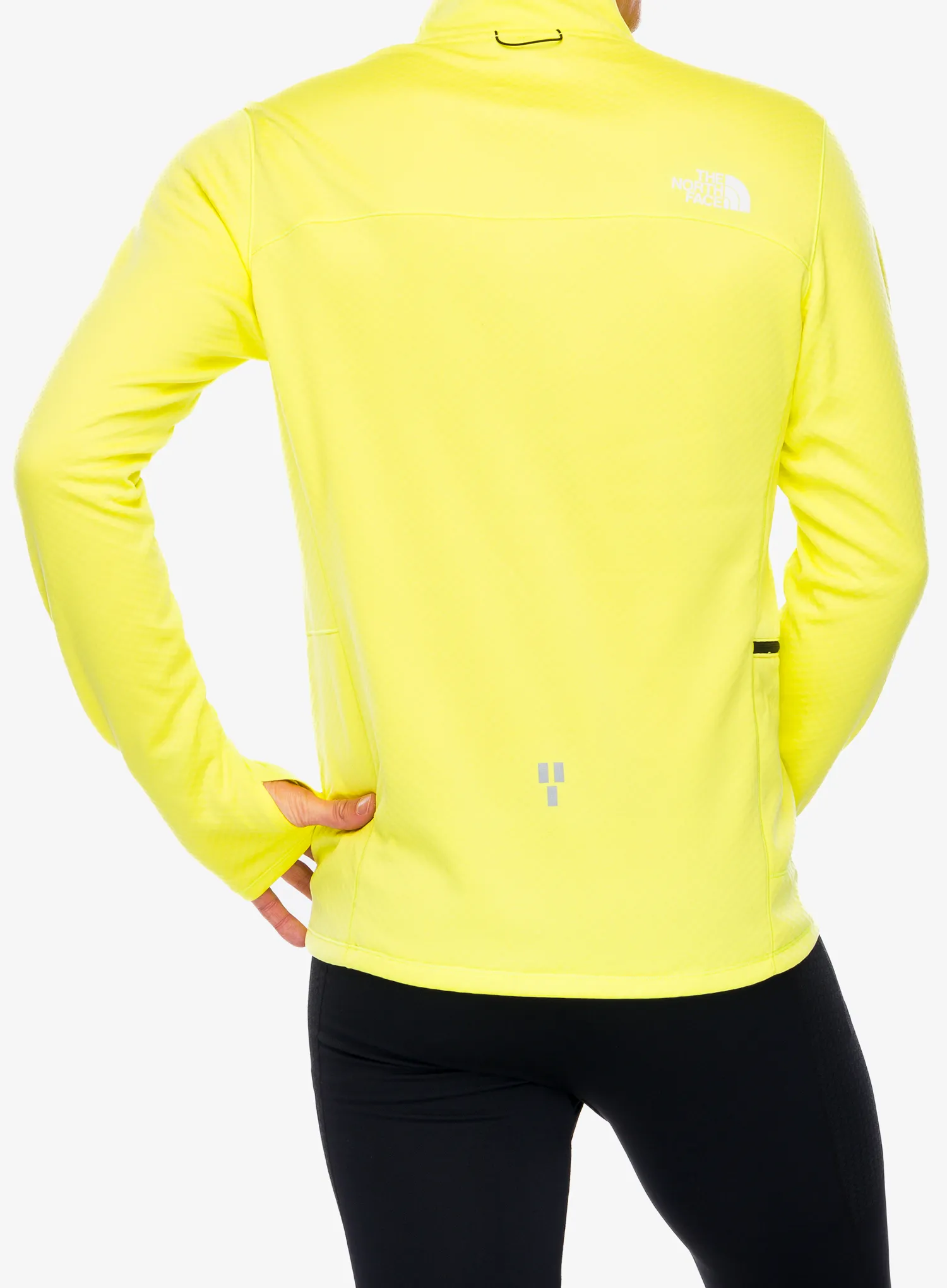 Mikina na běh The North Face Winter Warm Pro 1/4 Zip - firefly yellow