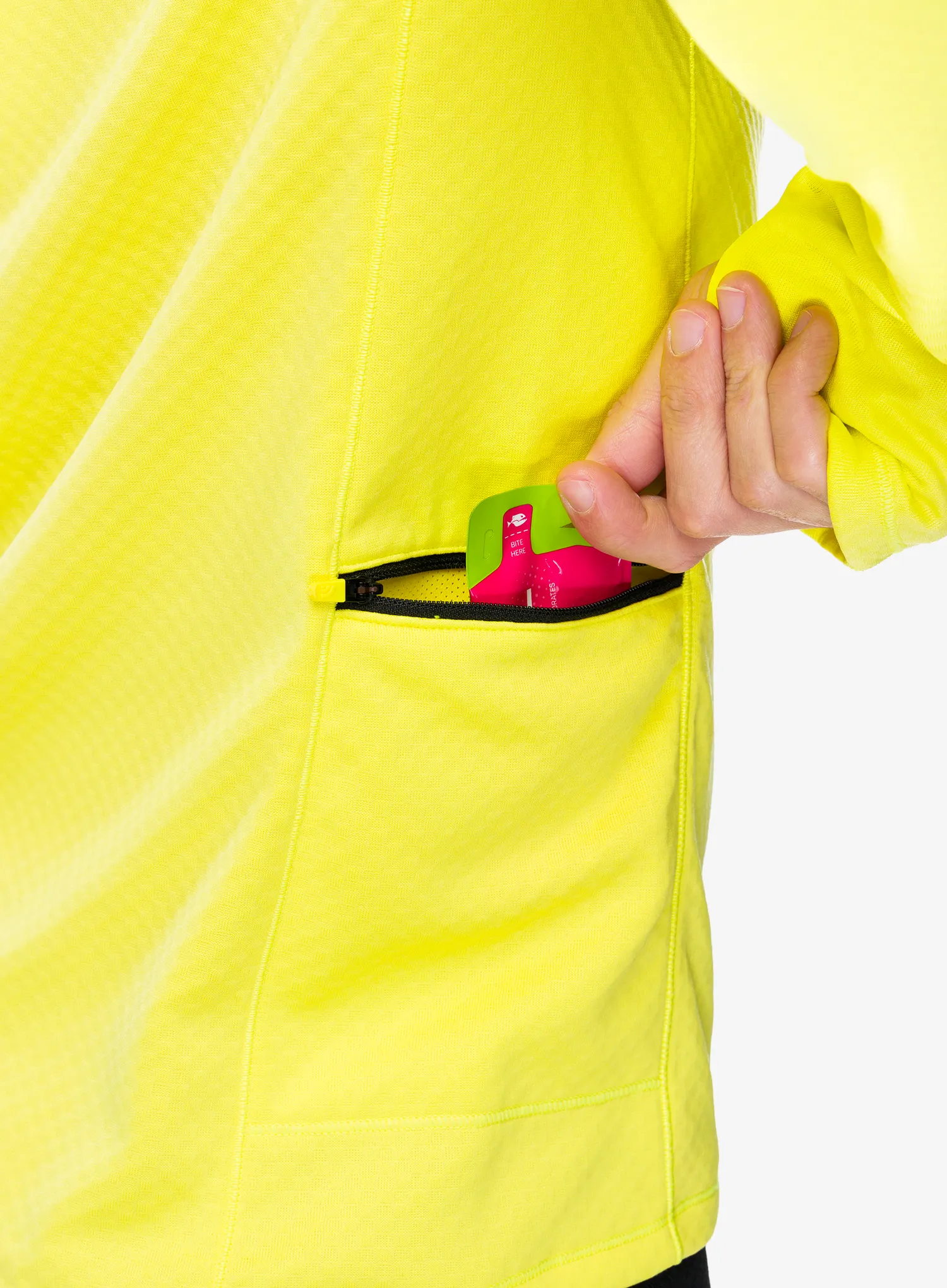 Mikina na běh The North Face Winter Warm Pro 1/4 Zip - firefly yellow