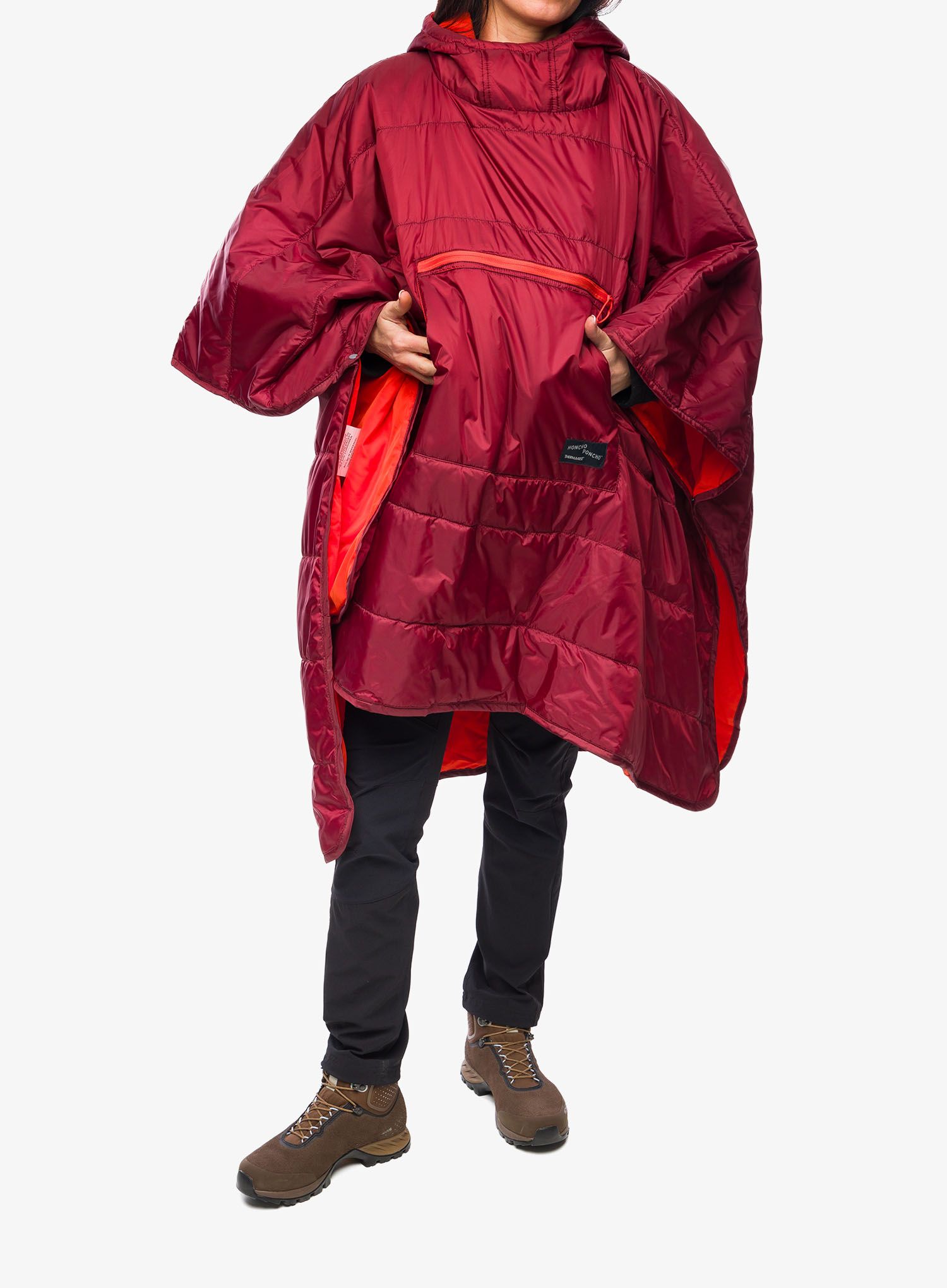Turistická pláštěnka Therm a Rest Honcho Poncho - mars red