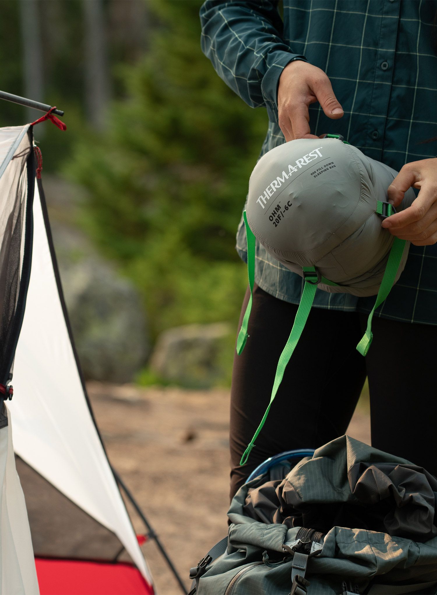 Perovy spacák Therm a Rest OHM 20F/-6C (183 cm) - balsam