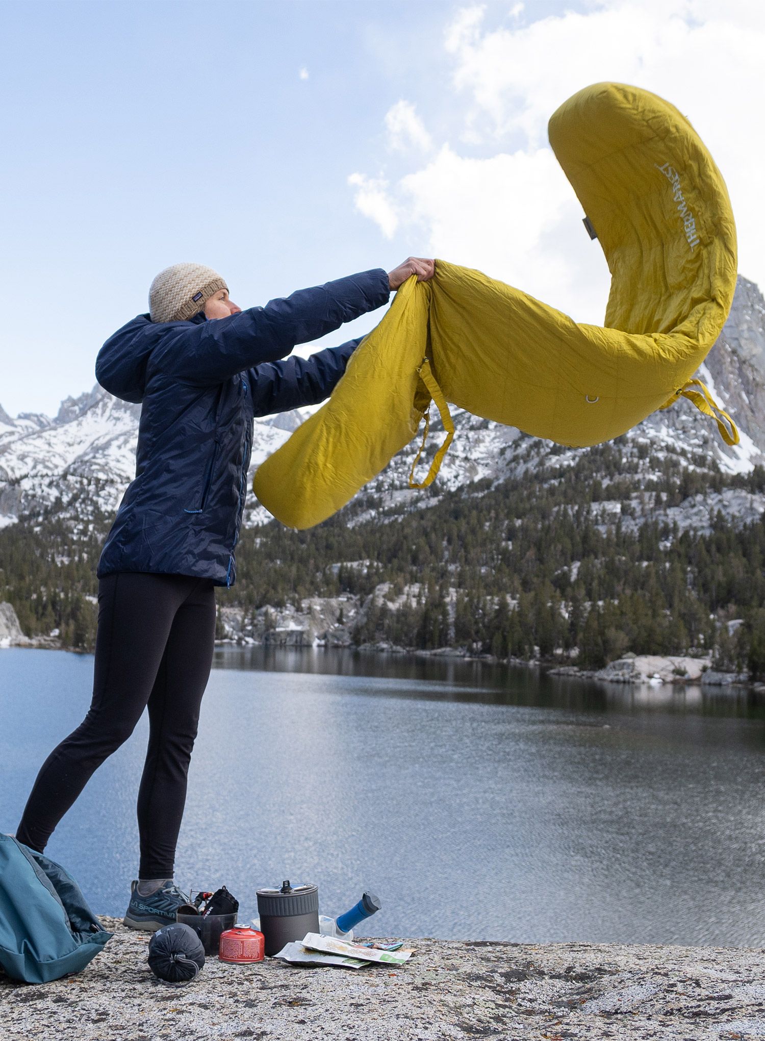 Perovy spacák Therm a Rest Parsec 32F/0C Long - larch