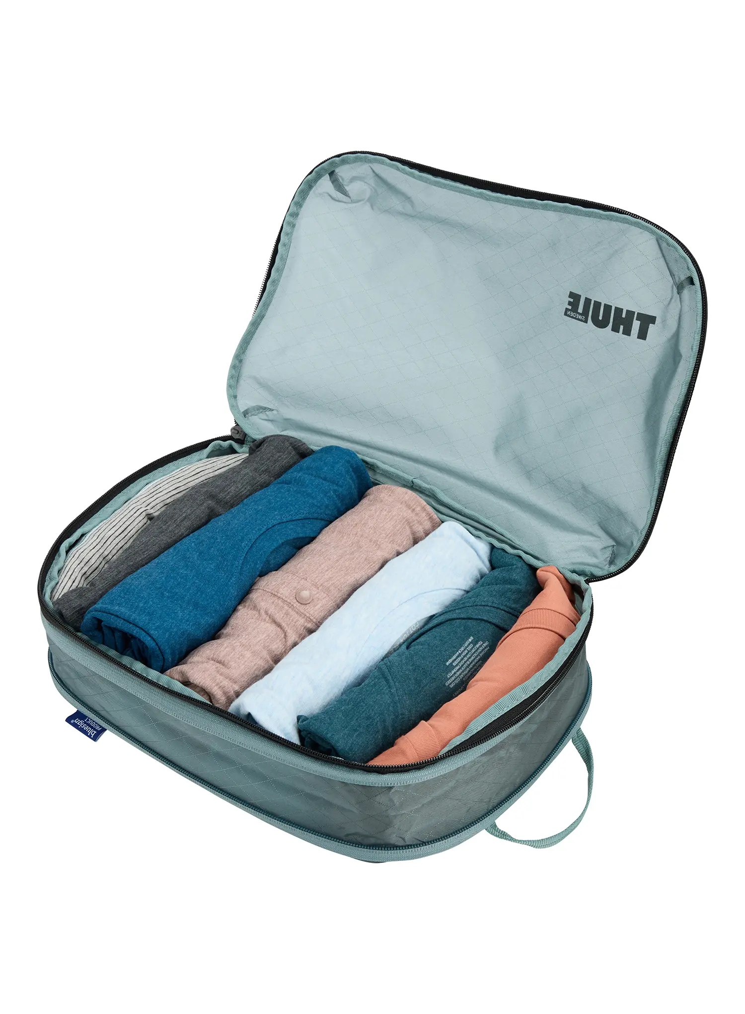 Cestovní organizér Thule Compression Packing Cube Medium - pond gray