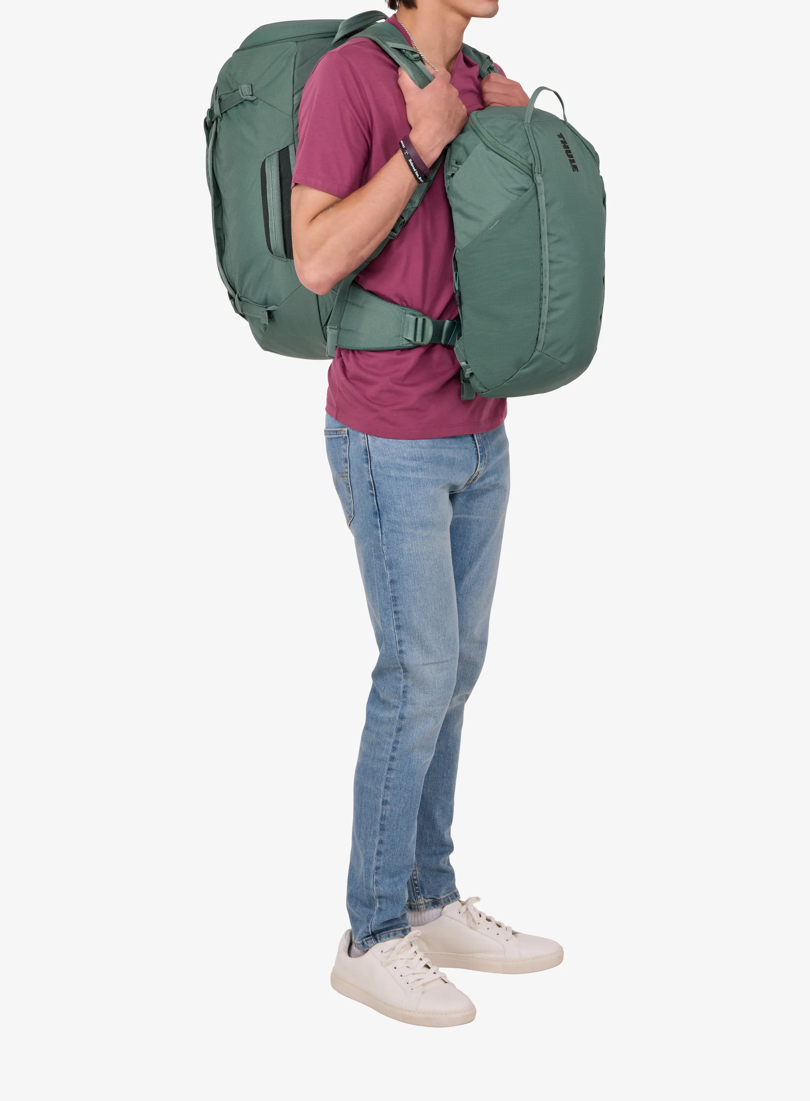 Cestovní batoh Thule Landmark Travel Pack 60L - hazy green