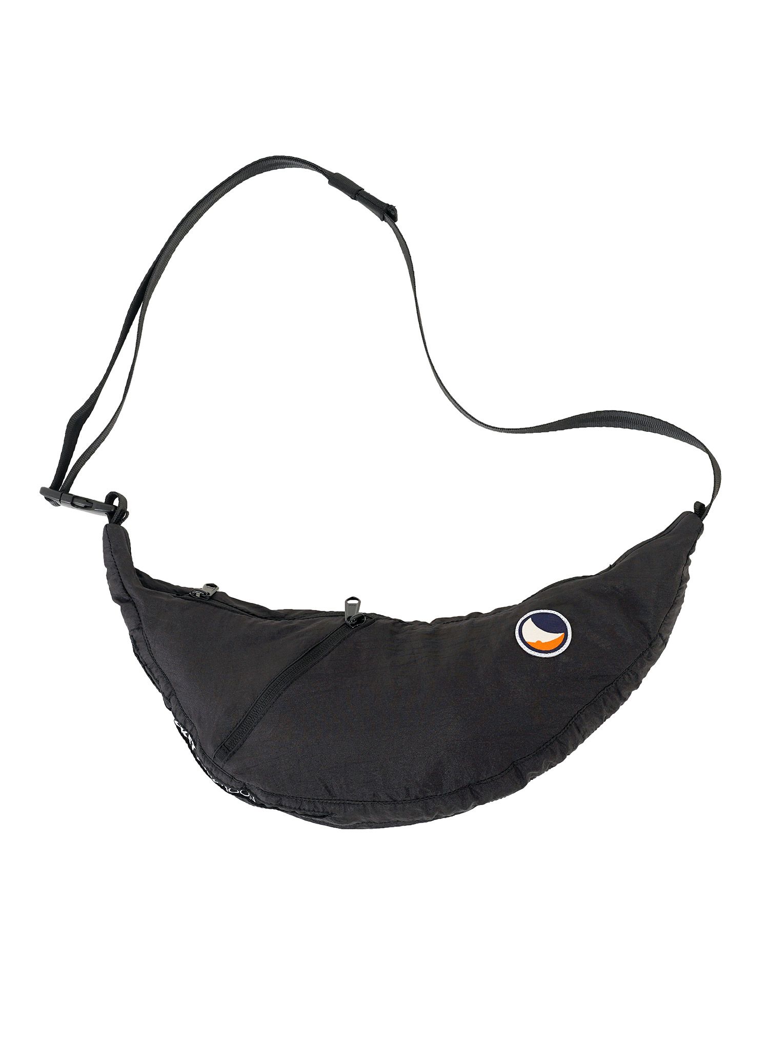 Taška Ticket To The Moon Upcycled Sling Bag - black