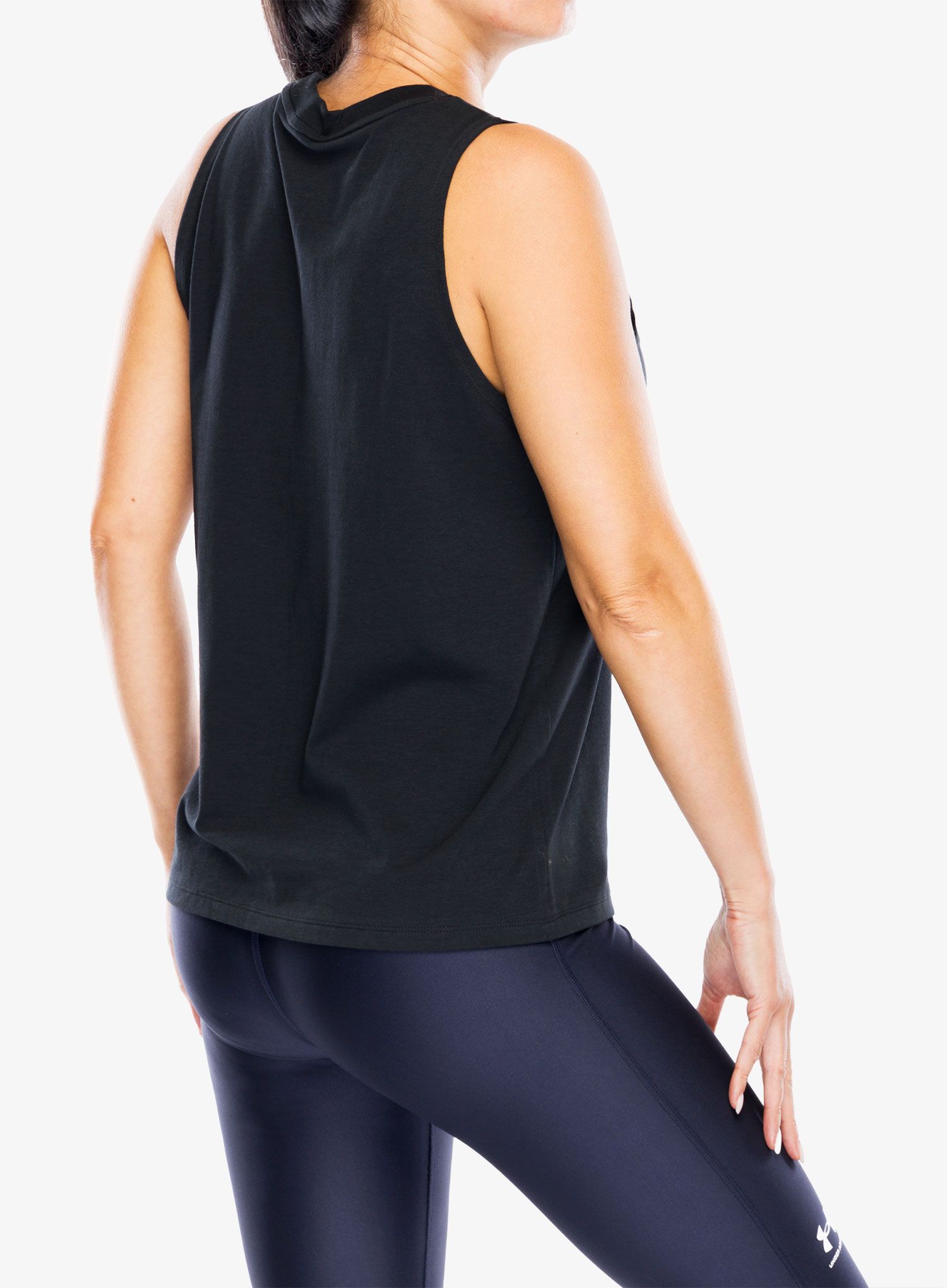 Dámský top Under Armour Campus Muscle Tank - black/white