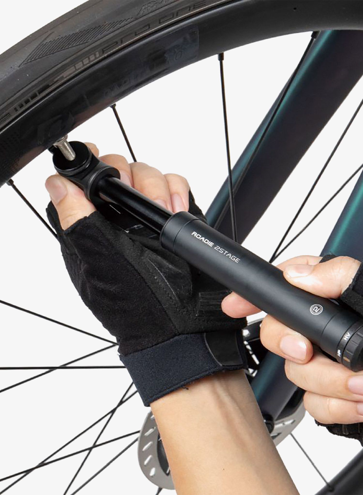 Pumpička na kolo Topeak Roadie 2Stage - black