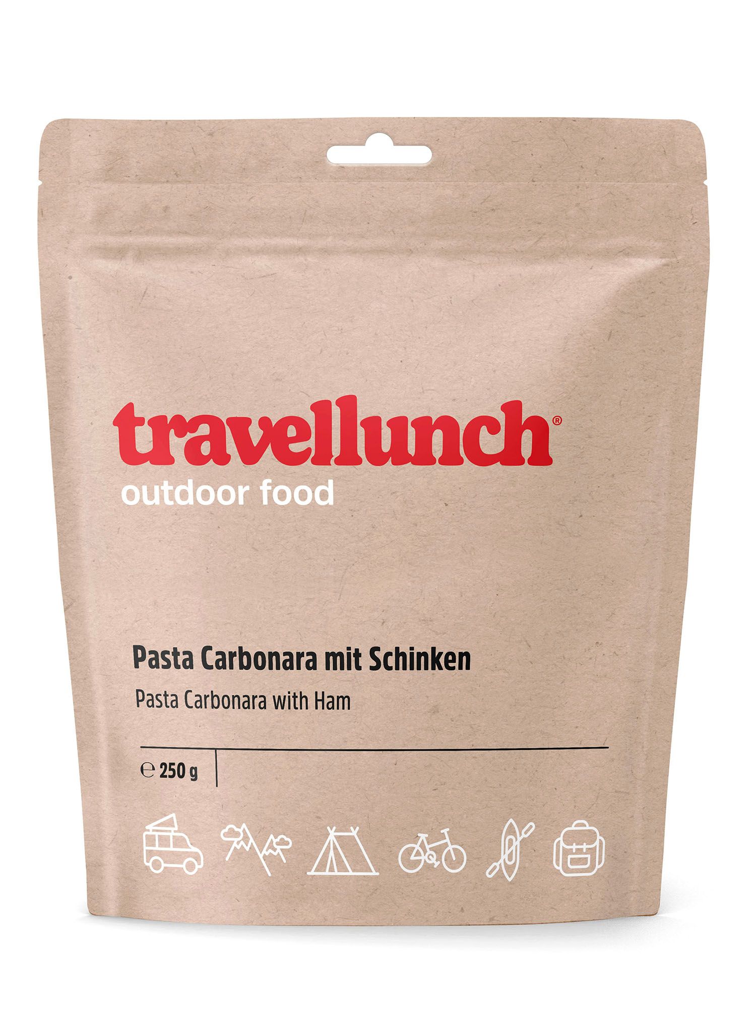 Lyofilizované jídlo Travellunch Těstoviny carbonara (2 porce) 850 g