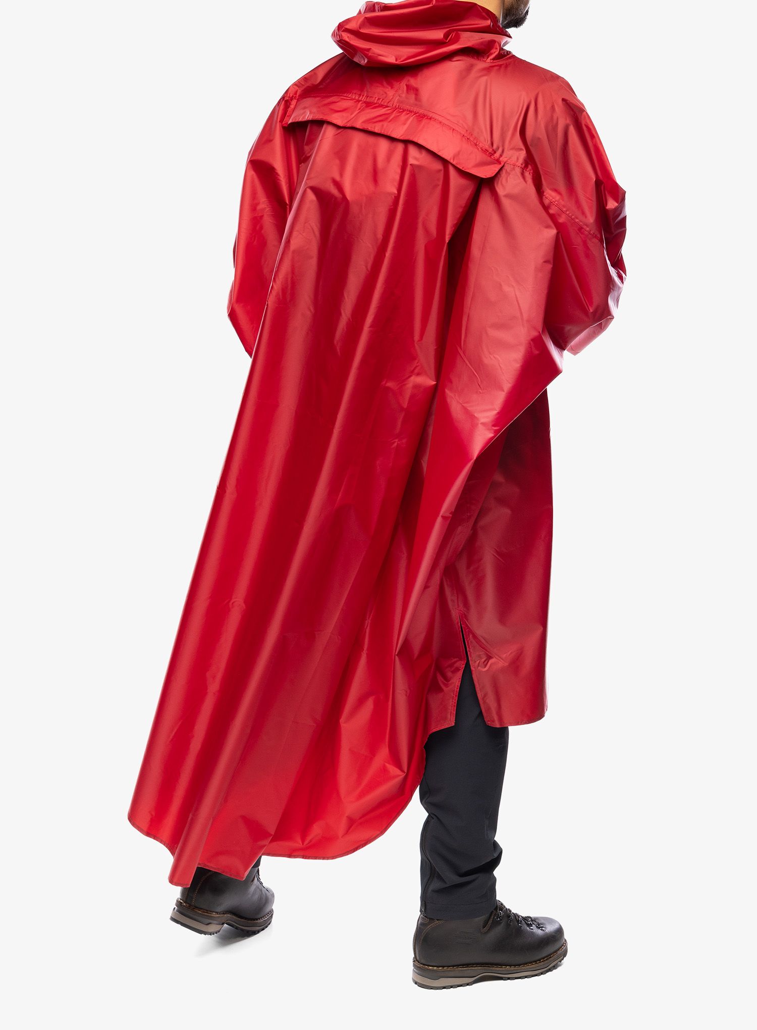 Turistická pláštěnka Trekmates Deluxe Poncho - chilli pepper