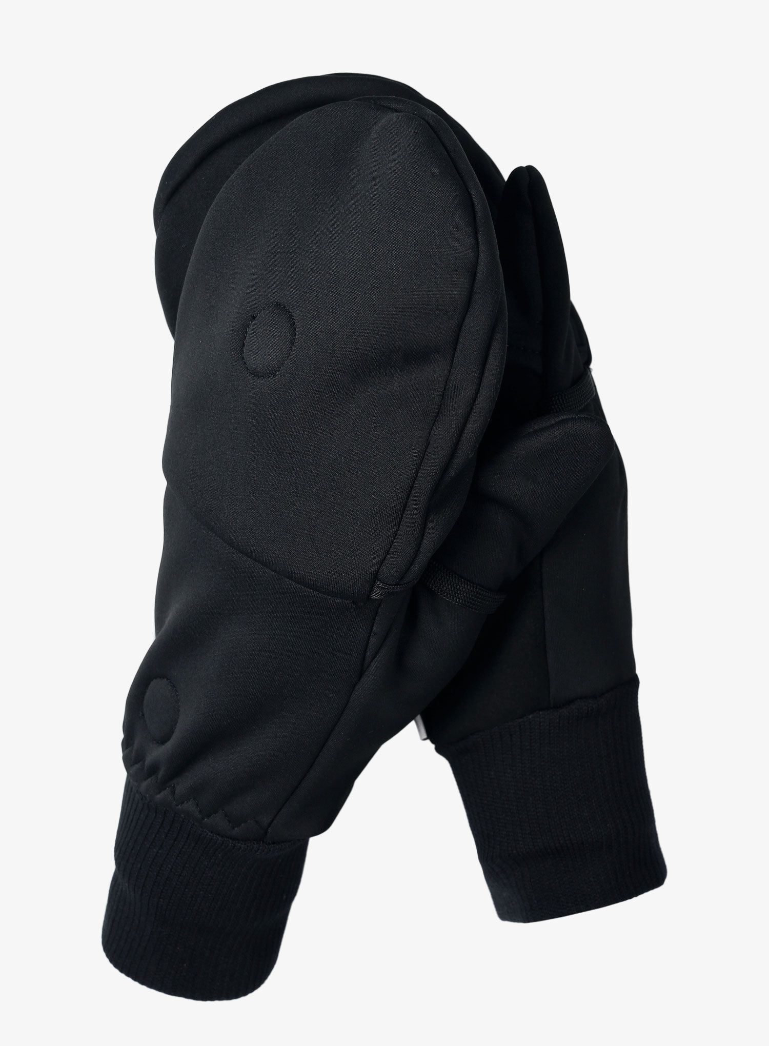 Větruvzdorné rukavice Trekmates Rigg Convertible Mitts - black