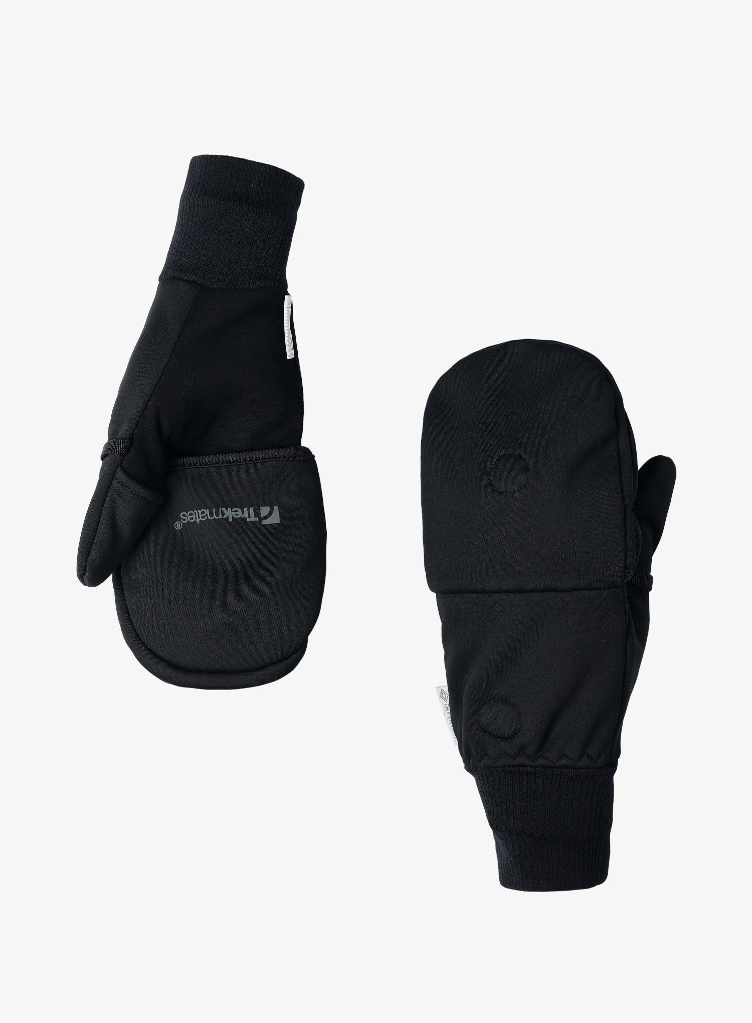 Větruvzdorné rukavice Trekmates Rigg Convertible Mitts - black