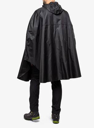 Turistická pláštěnka Trekmates Rove Poncho - black