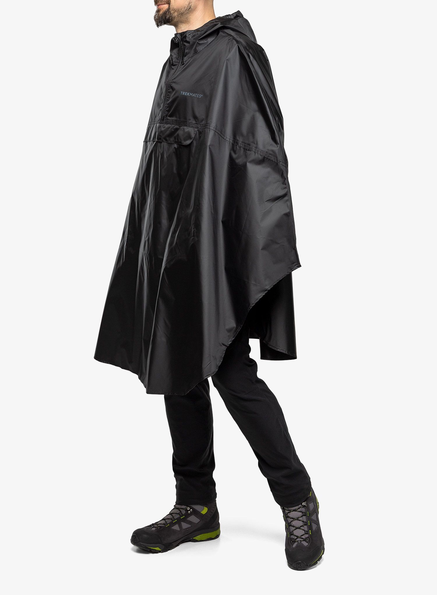 Turistická pláštěnka Trekmates Rove Poncho - black