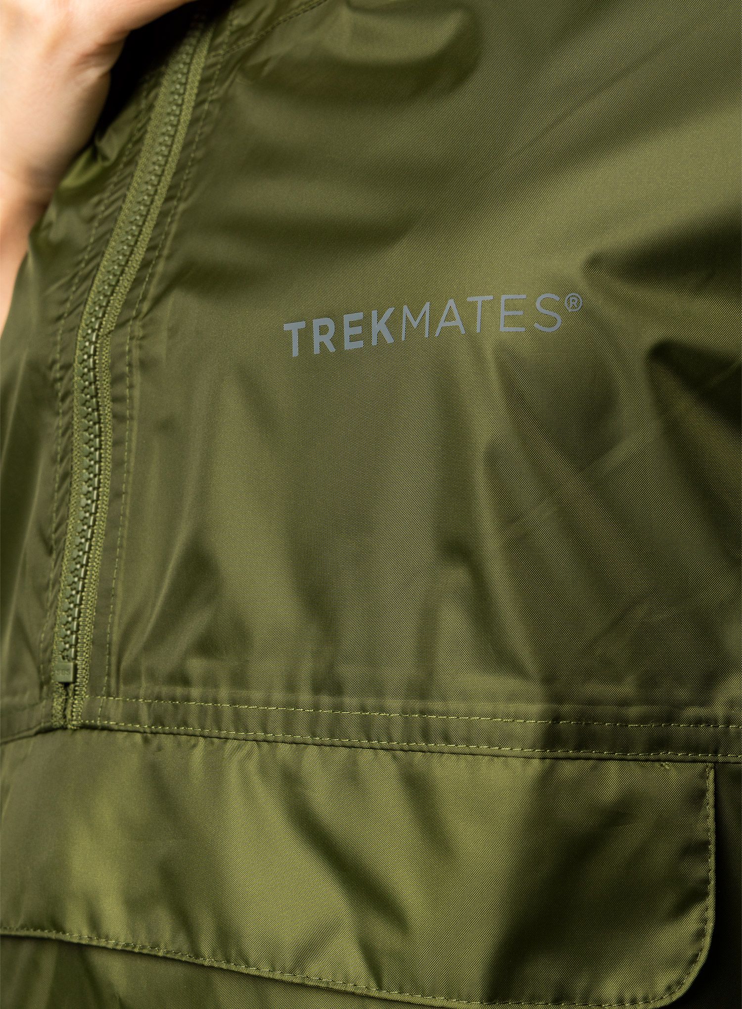 Turistická pláštěnka Trekmates Rove Poncho - moss