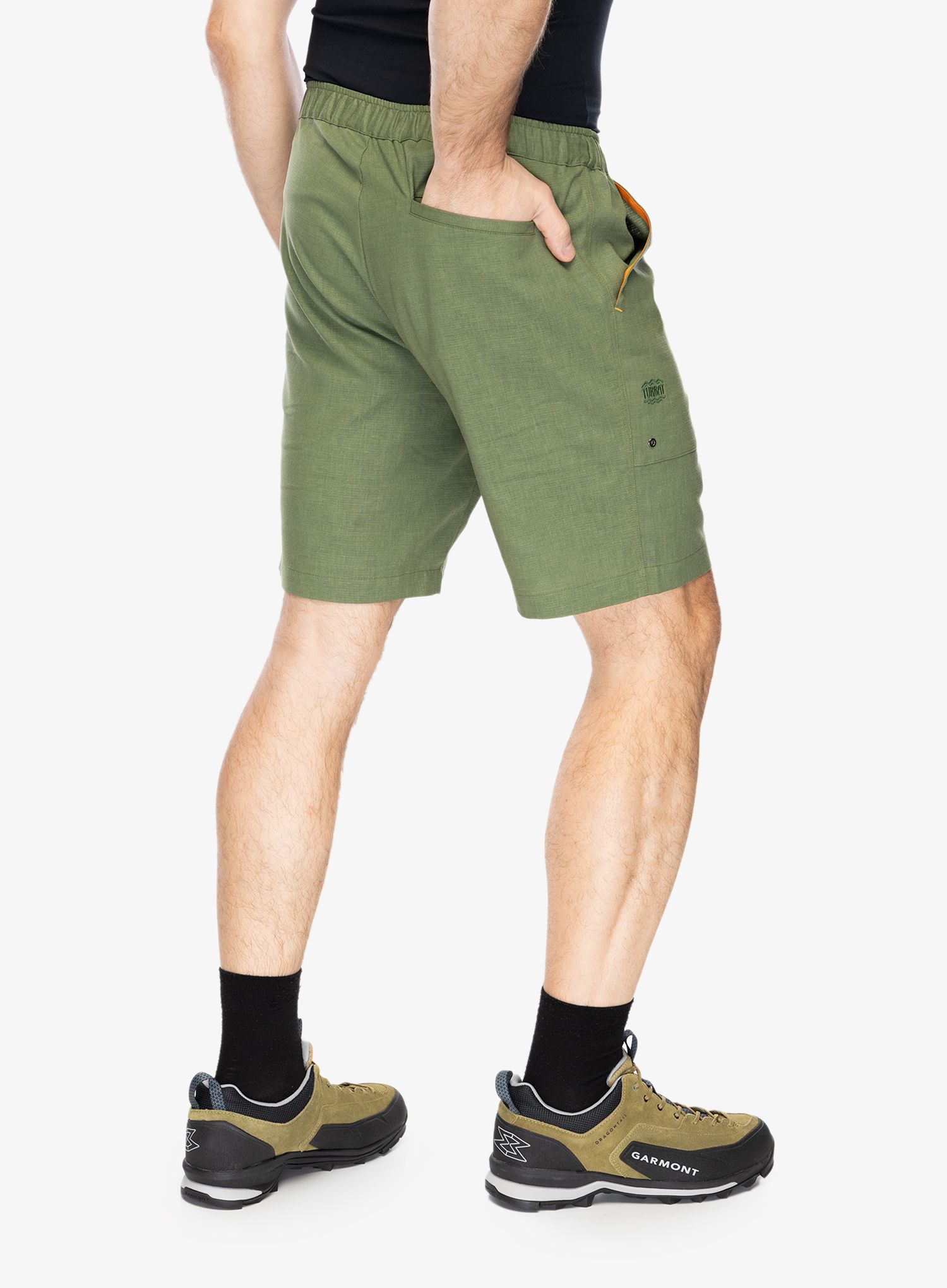 Outdoorové kraťasy Turbat Goa Hemp Shorts - bronze green