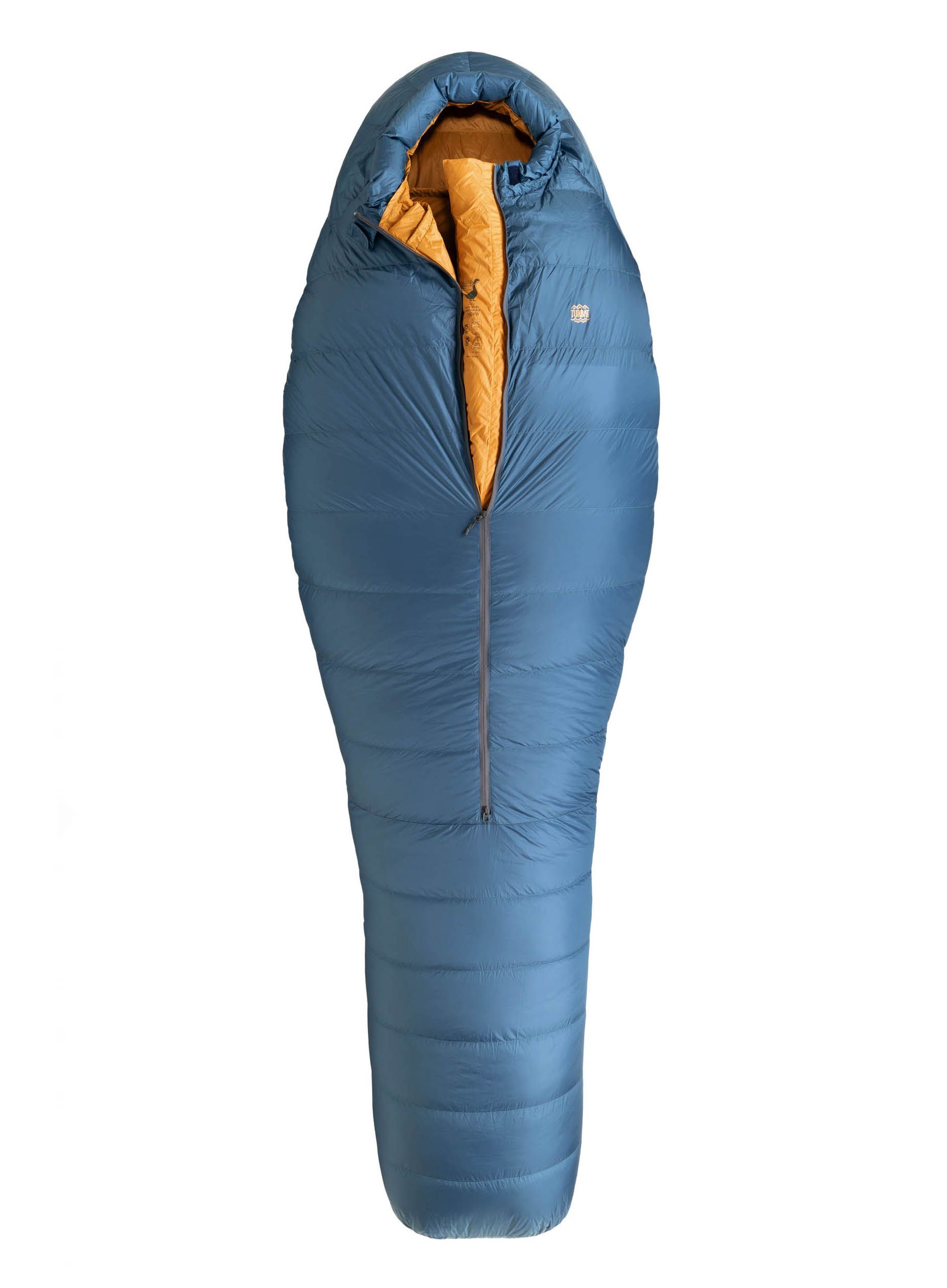 Péřový spacák Turbat Kuk 500 (185 cm) - legion blue/dark cheddar
