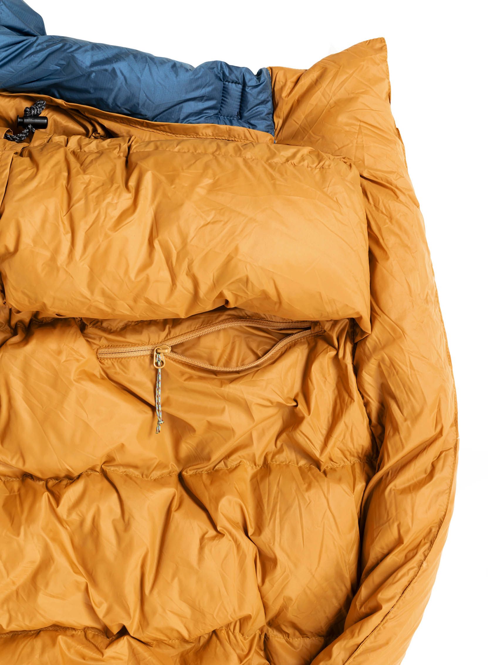 Péřový spacák Turbat Kuk 500 (185 cm) - legion blue/dark cheddar