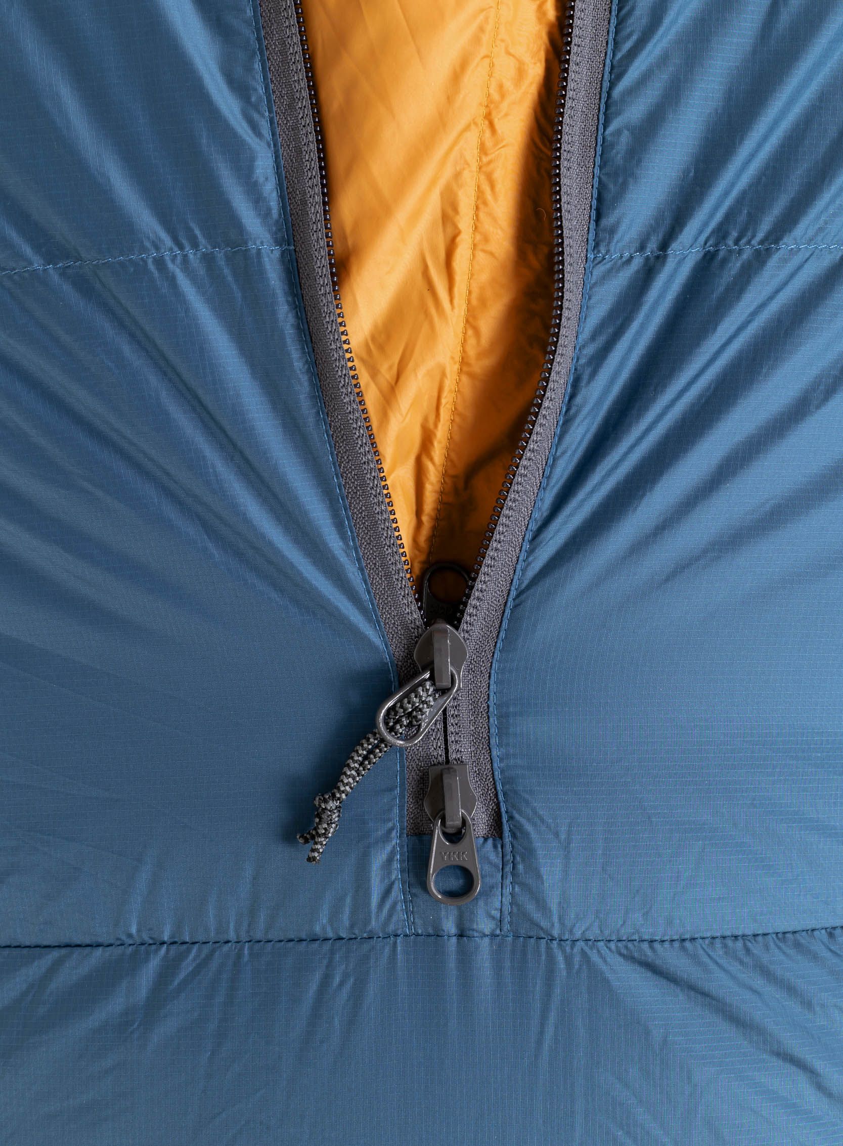 Péřový spacák Turbat Kuk 500 (185 cm) - legion blue/dark cheddar