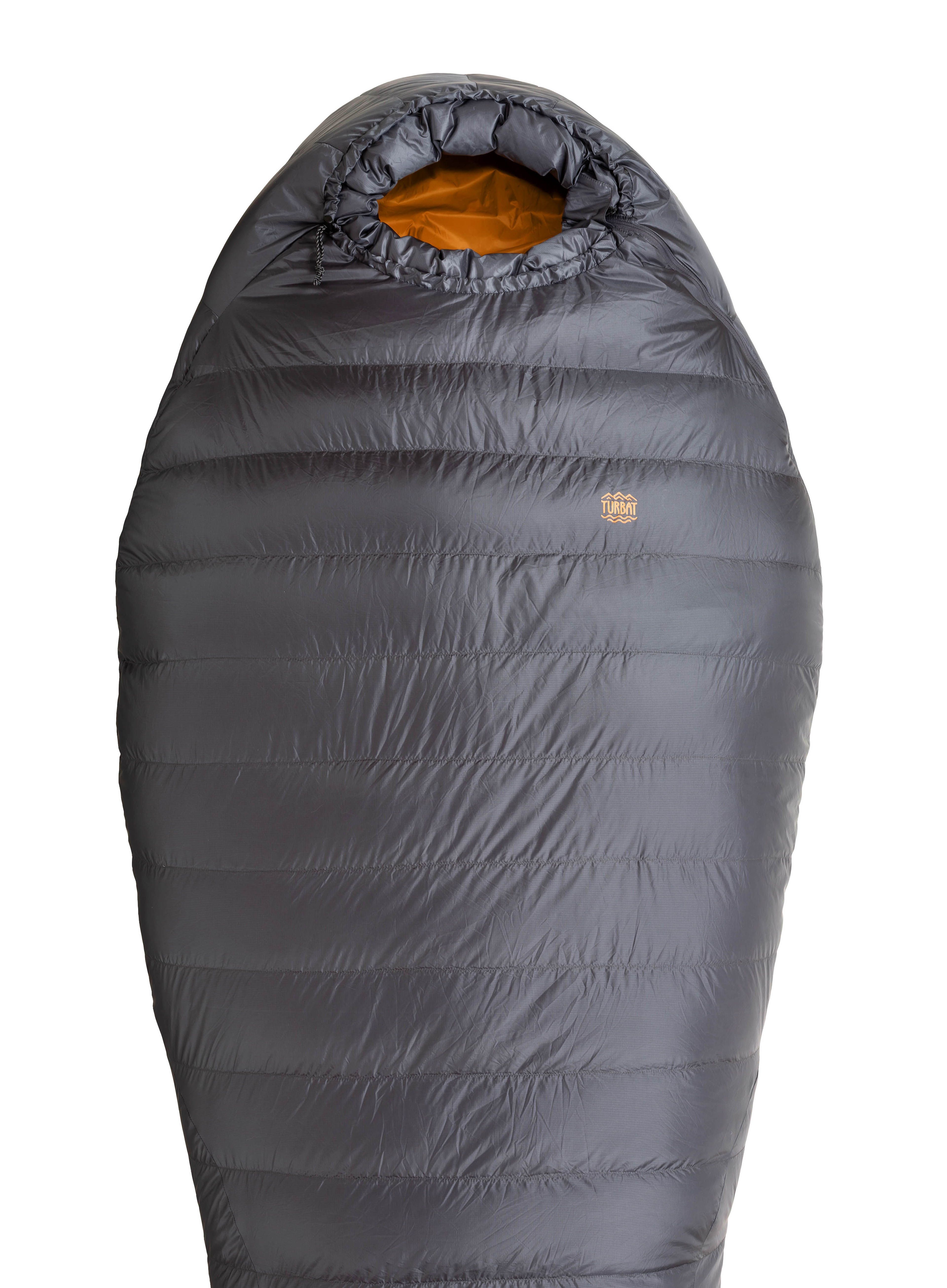 Péřový spacák Turbat Nox 250 (185 cm) - grey/cheddar orange
