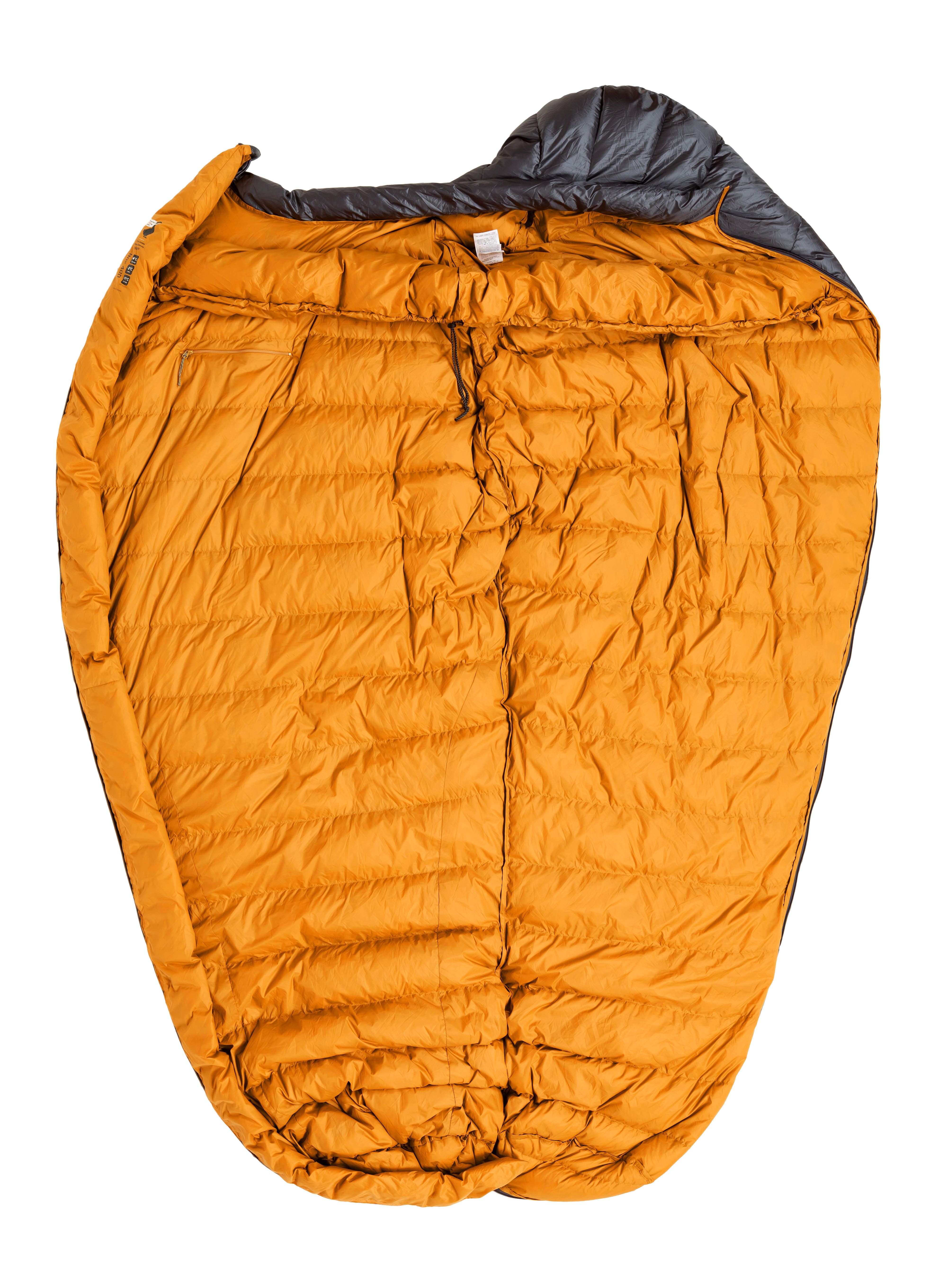 Péřový spacák Turbat Nox 400 (185 cm) - grey/cheddar orange