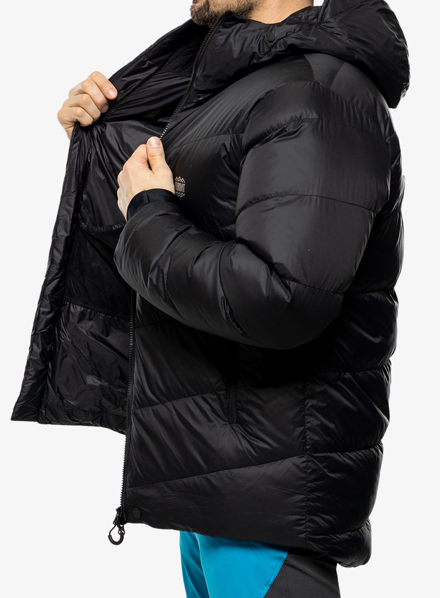 Péřová bunda Turbat Petros Pro - jet black