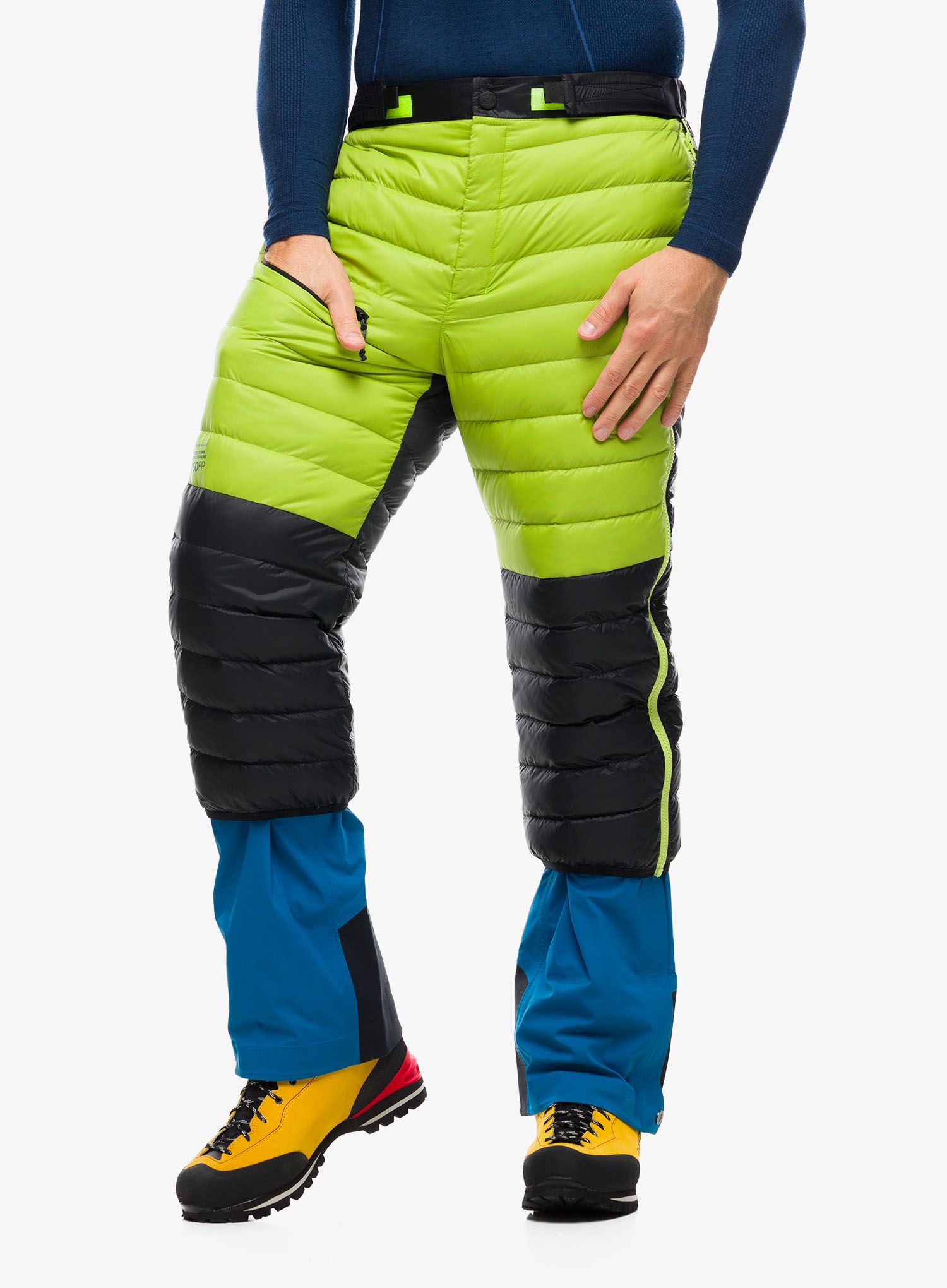 Péřové kalhotyTurbat Powder - jet black/macaw green