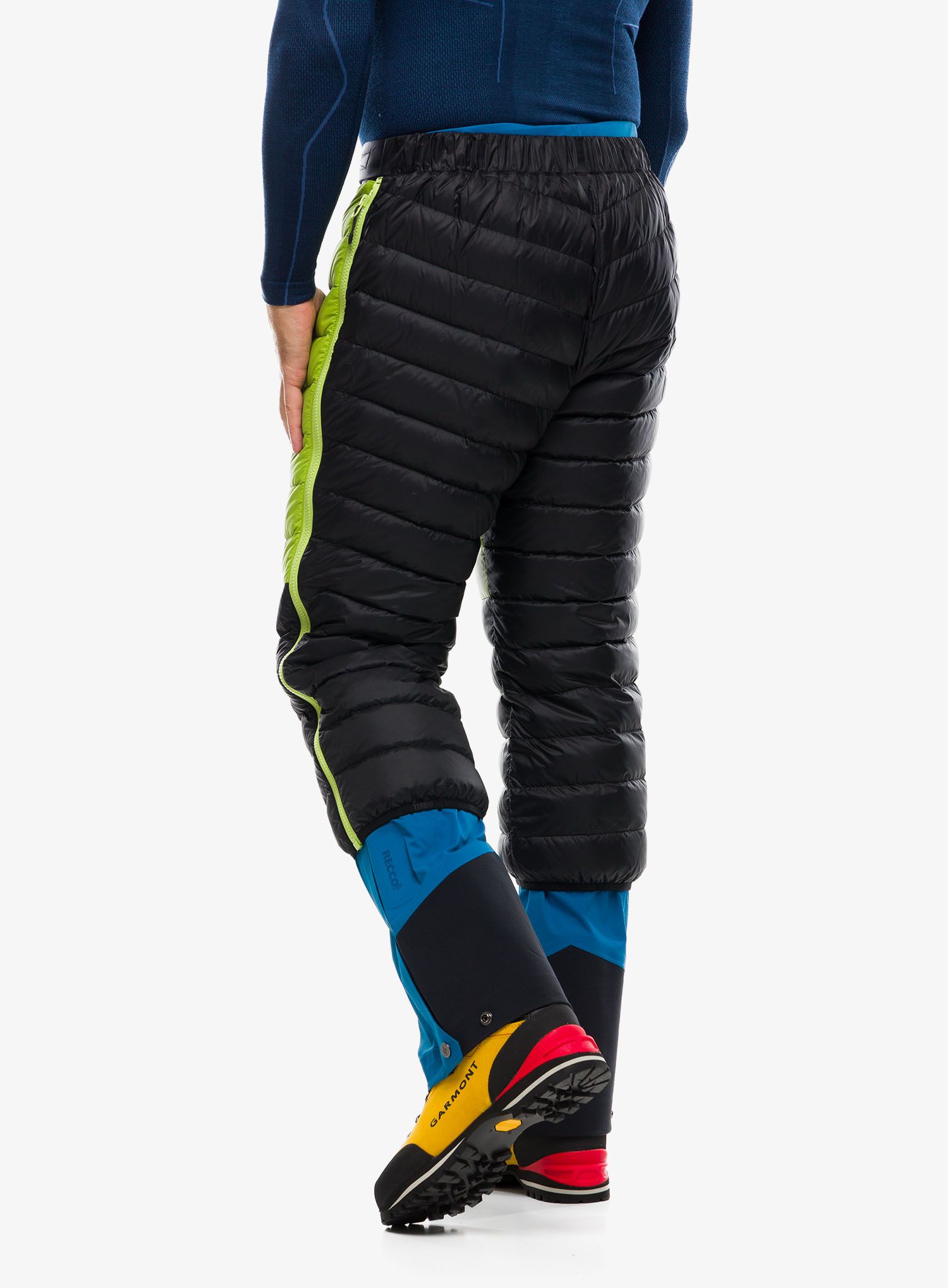 Péřové kalhotyTurbat Powder - jet black/macaw green