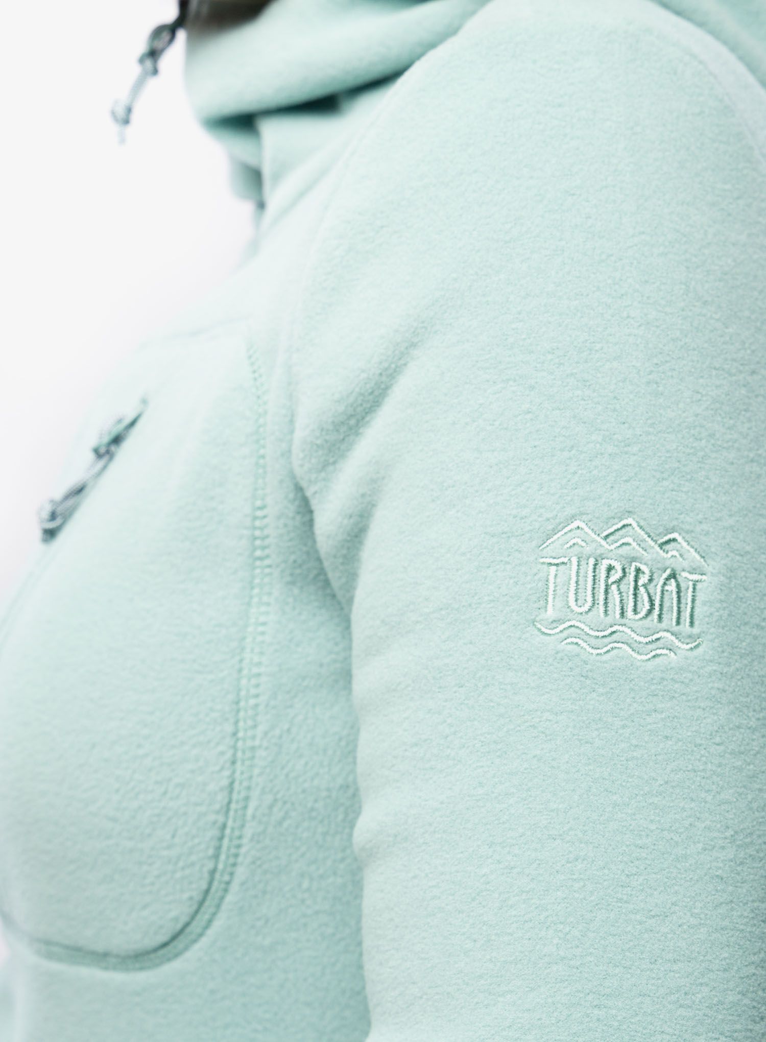 Dámská mikina s kapucí Turbat Summit Fleece - iceberg green