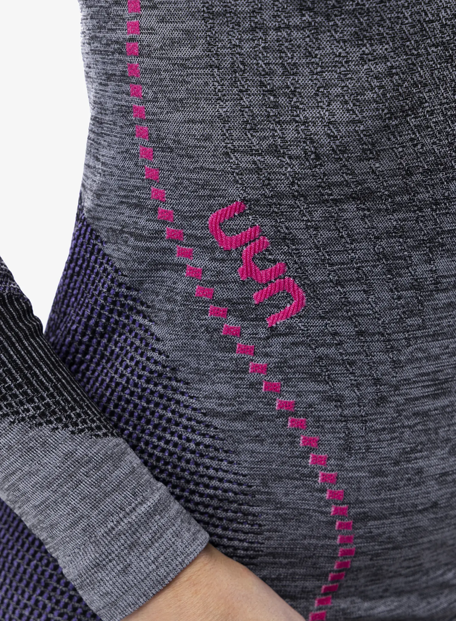 Dámská  funkční mikina UYN Ambityon UW Shirt LS Melange - bl. mel/purple