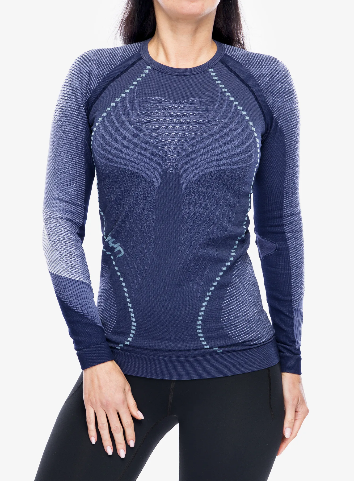 Dámská  funkční mikina UYN Ambityon UW Shirt LS - deep blue/white