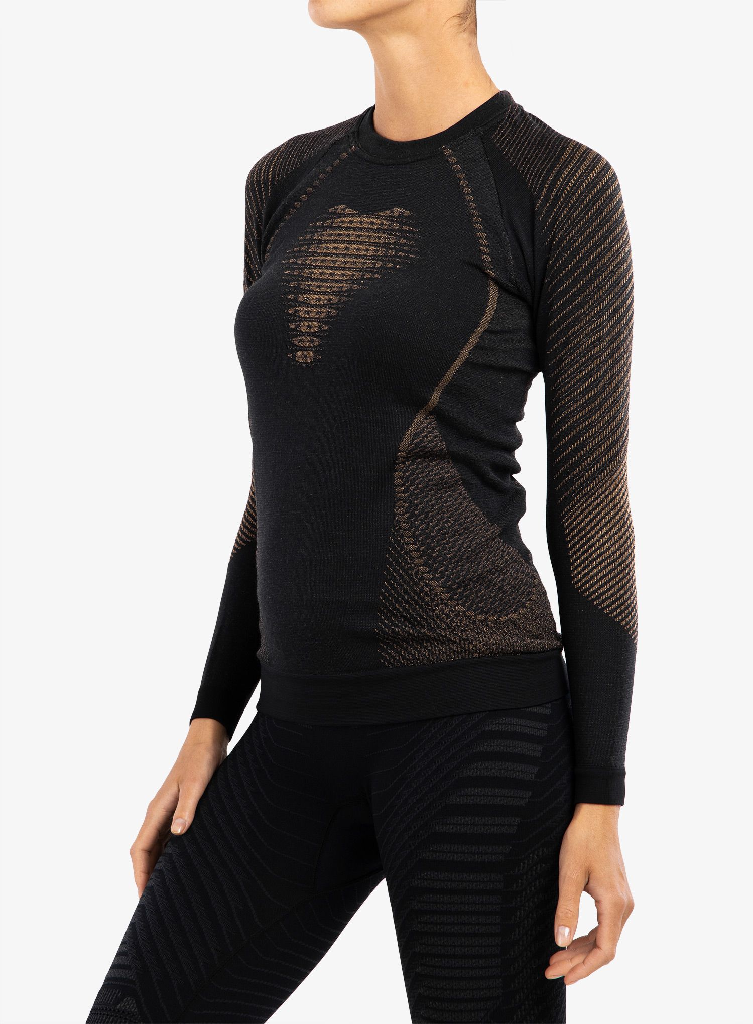 Dámská mikina UYN Cashmere Shiny 2.0 UW Shirt LS Round Neck - gold